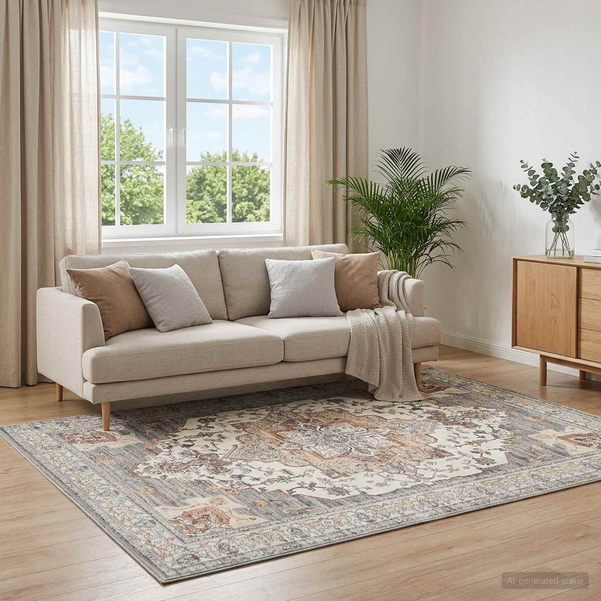Kilimas ORIZ Ruda 200 x 280 cm 100% poliesteris