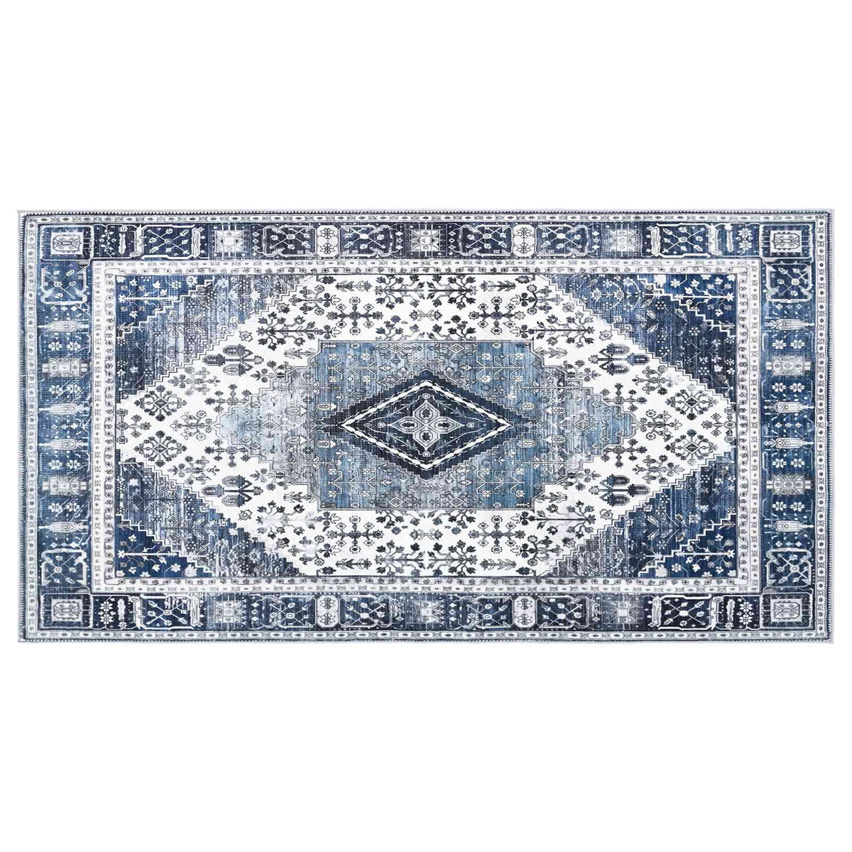 Kilimas ORIZ Tamsiai mėlyna 80 x 150 cm 100% poliesteris