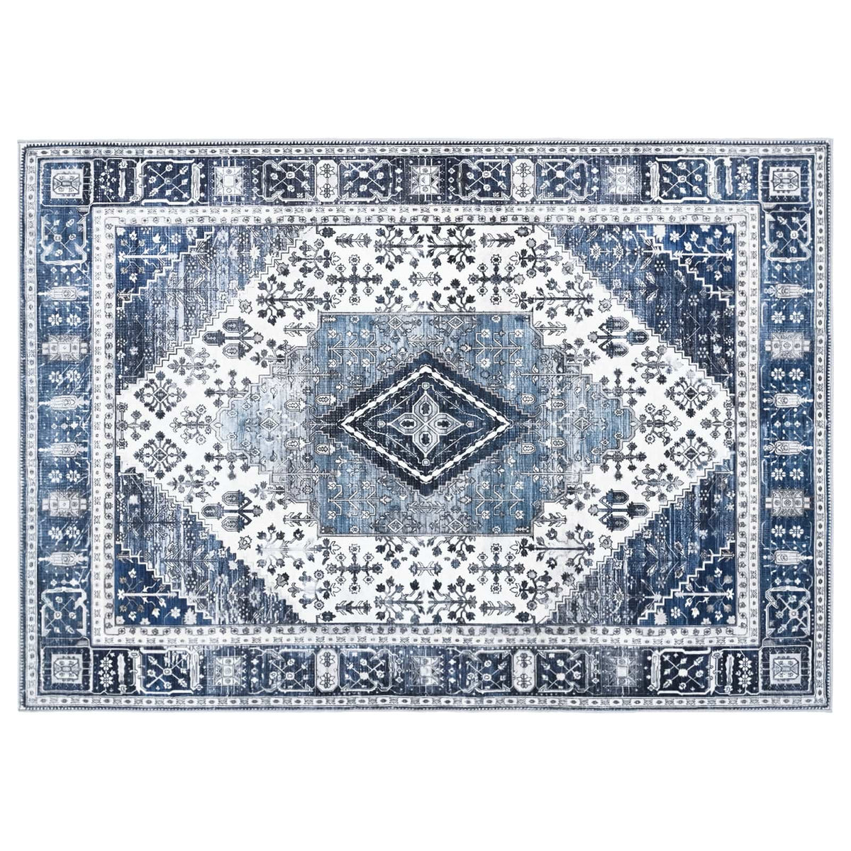 Kilimas ORIZ Tamsiai mėlyna 240 x 340 cm 100% poliesteris