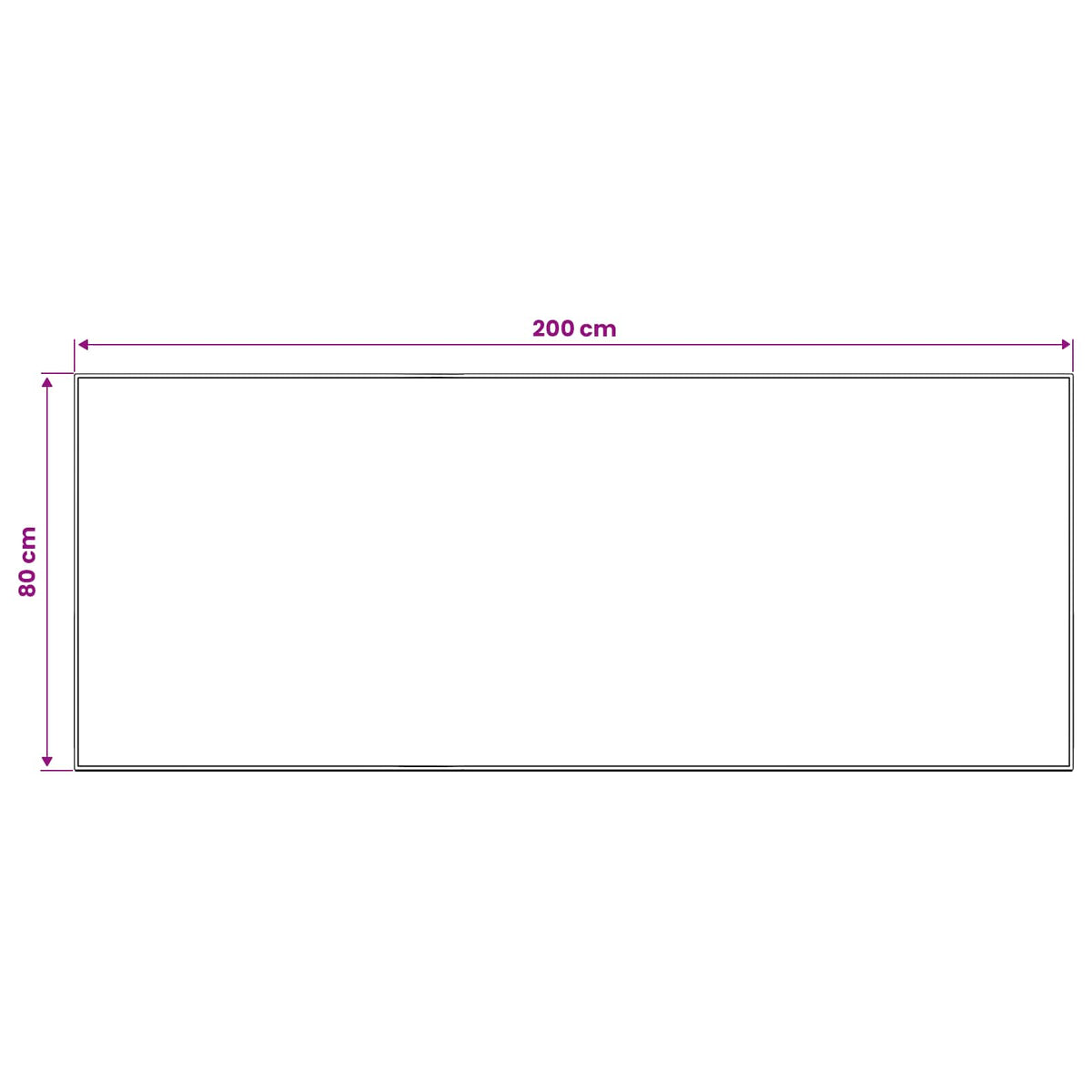 Kilimas ORIZ Raudona 80 x 200 cm 100% poliesteris