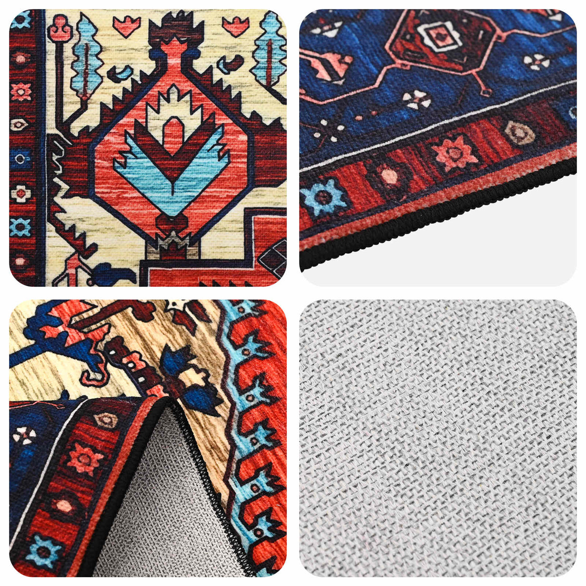 Kilimas ORIZ Raudona 200 x 200 cm 100% poliesteris
