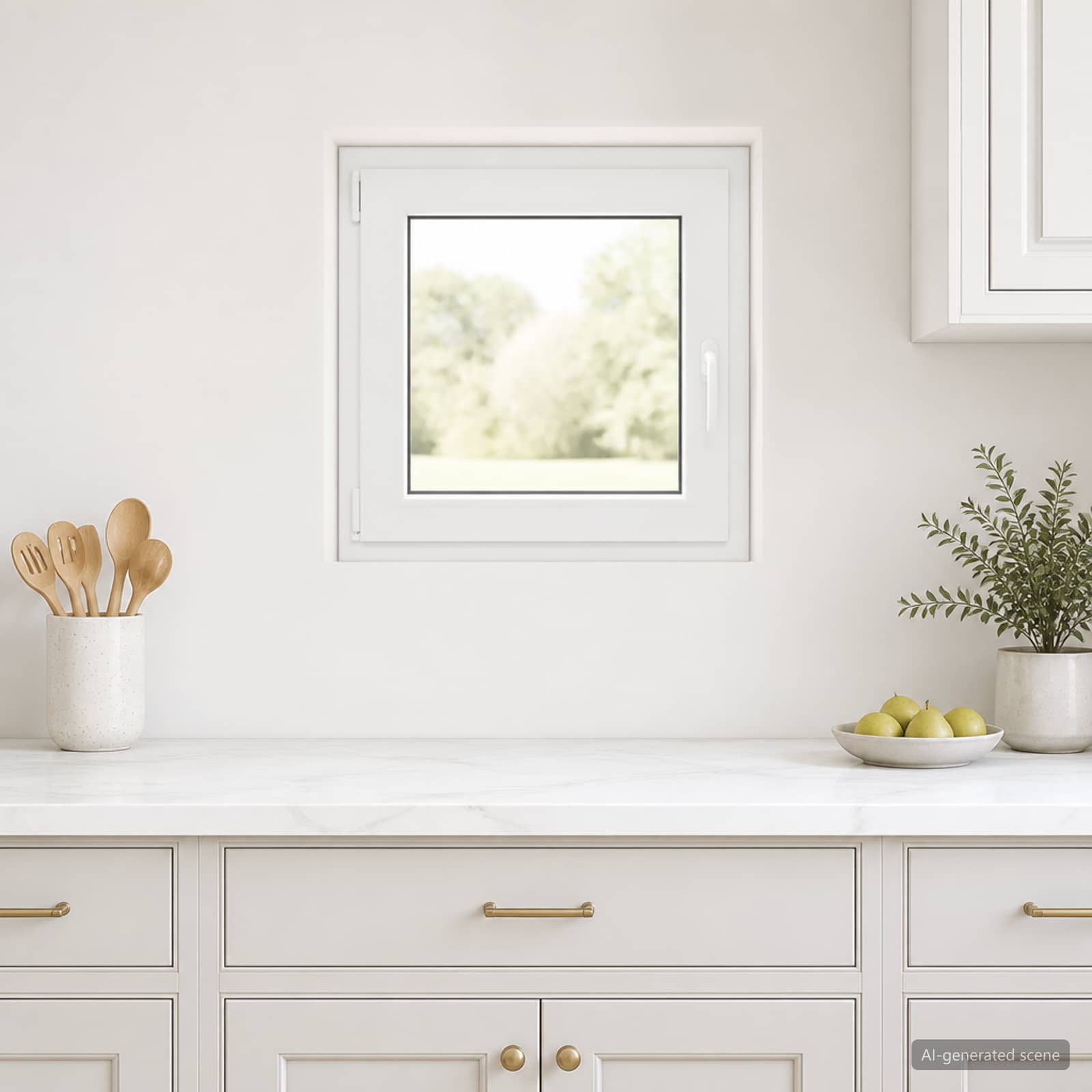 Požeminio lango RISOR 60 x 50 cm PVC ir stiklas