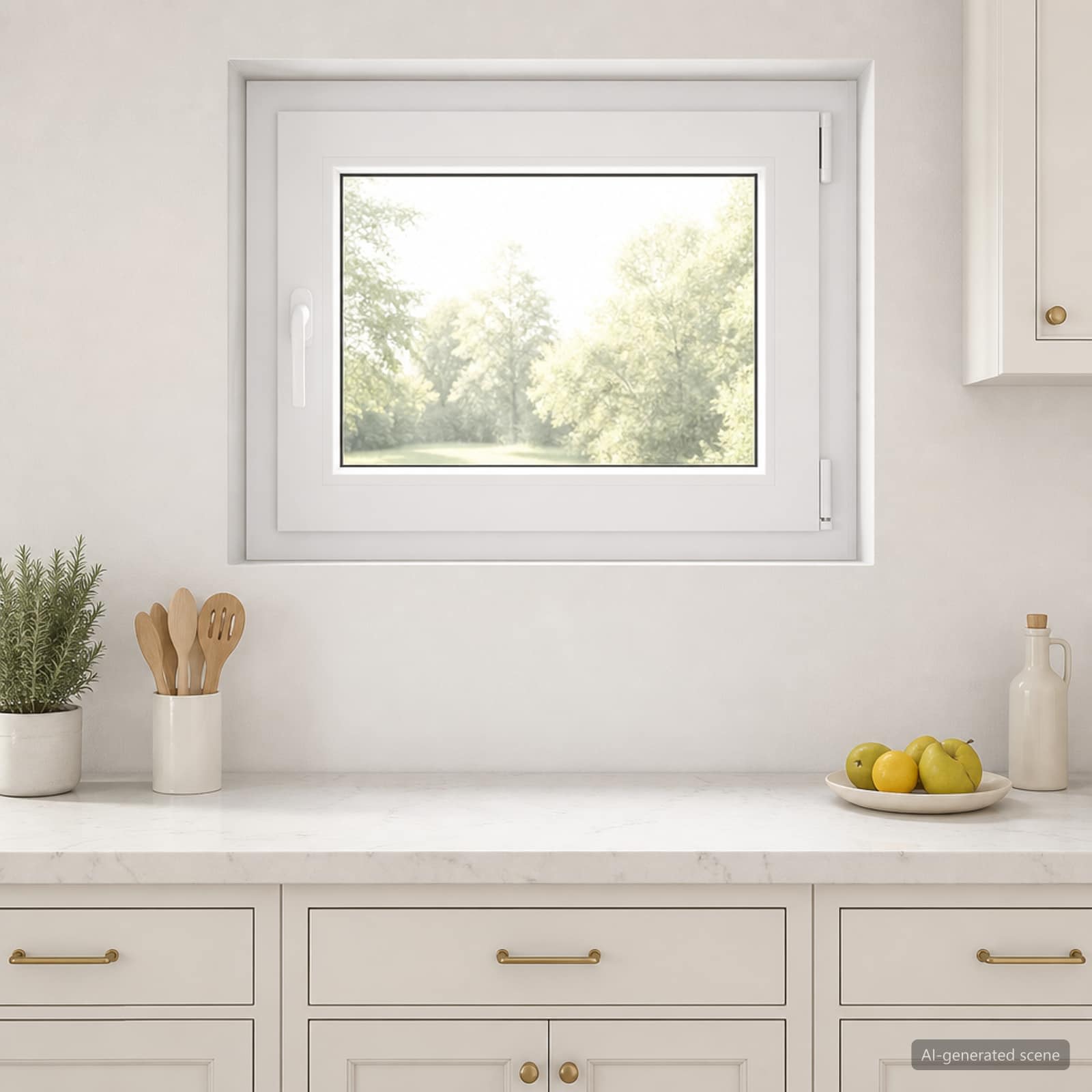 Požeminio lango RISOR 50 x 55 cm PVC ir stiklas