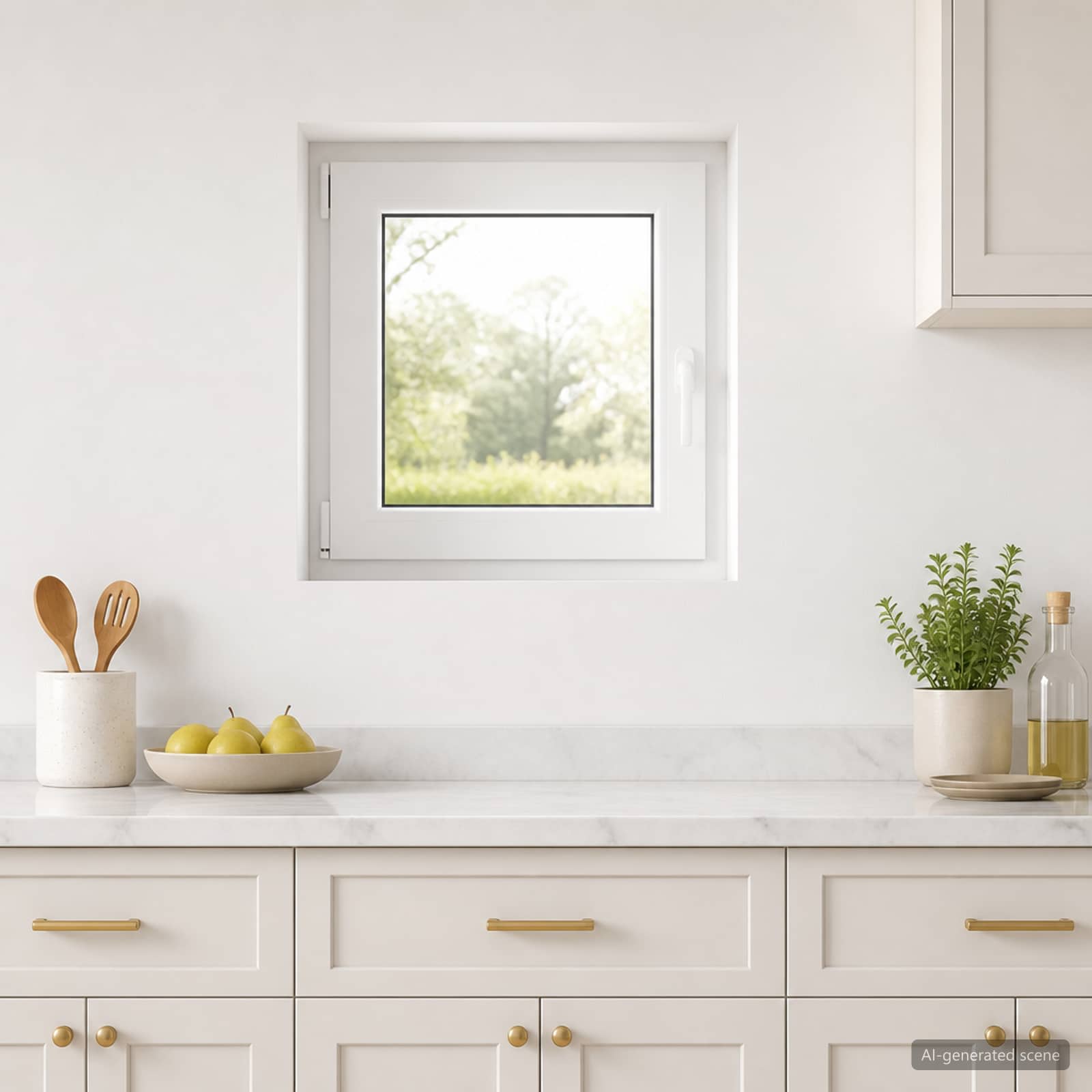 Požeminio lango RISOR 55 x 55 cm PVC ir stiklas