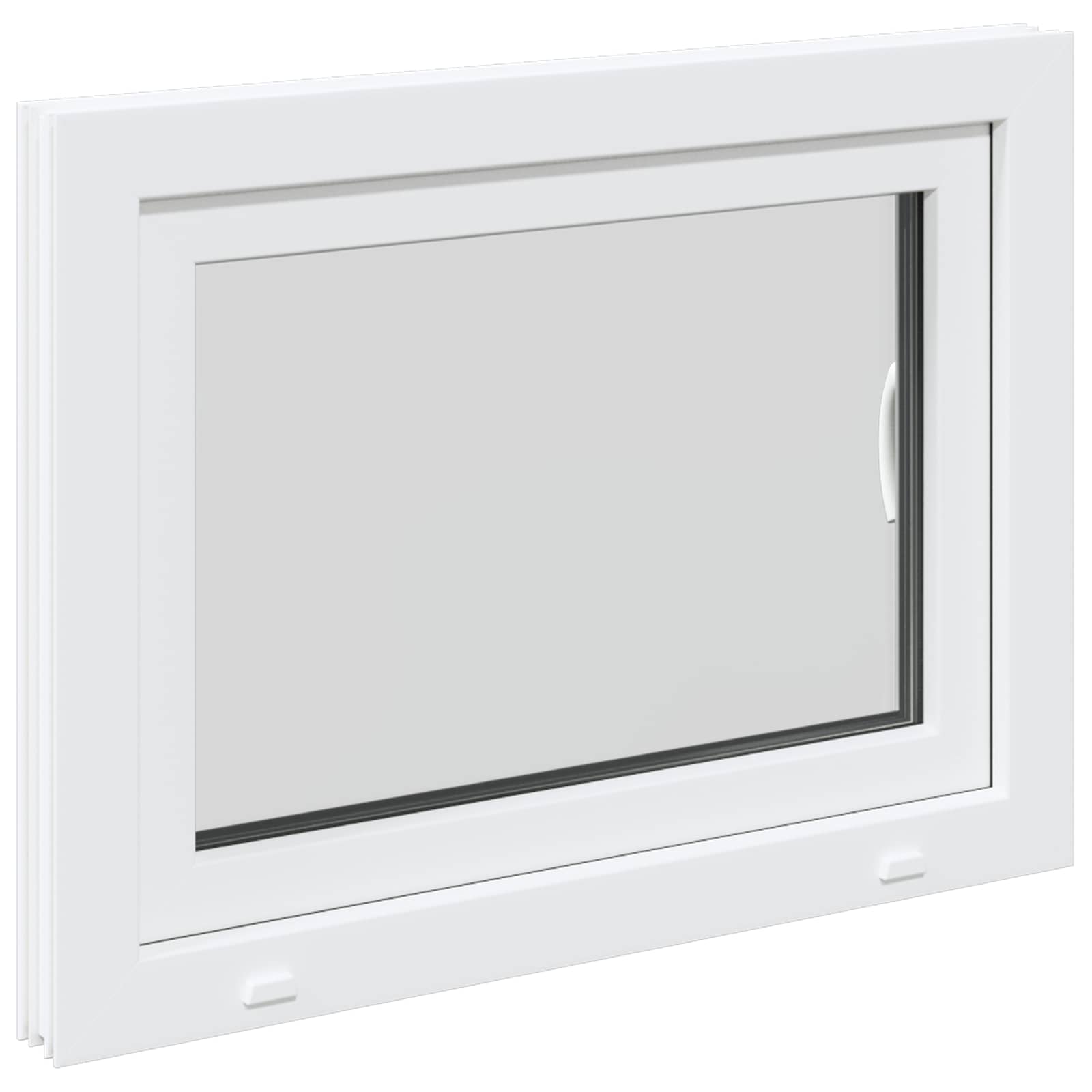 Požeminio lango RISOR 80 x 55 cm PVC ir stiklas