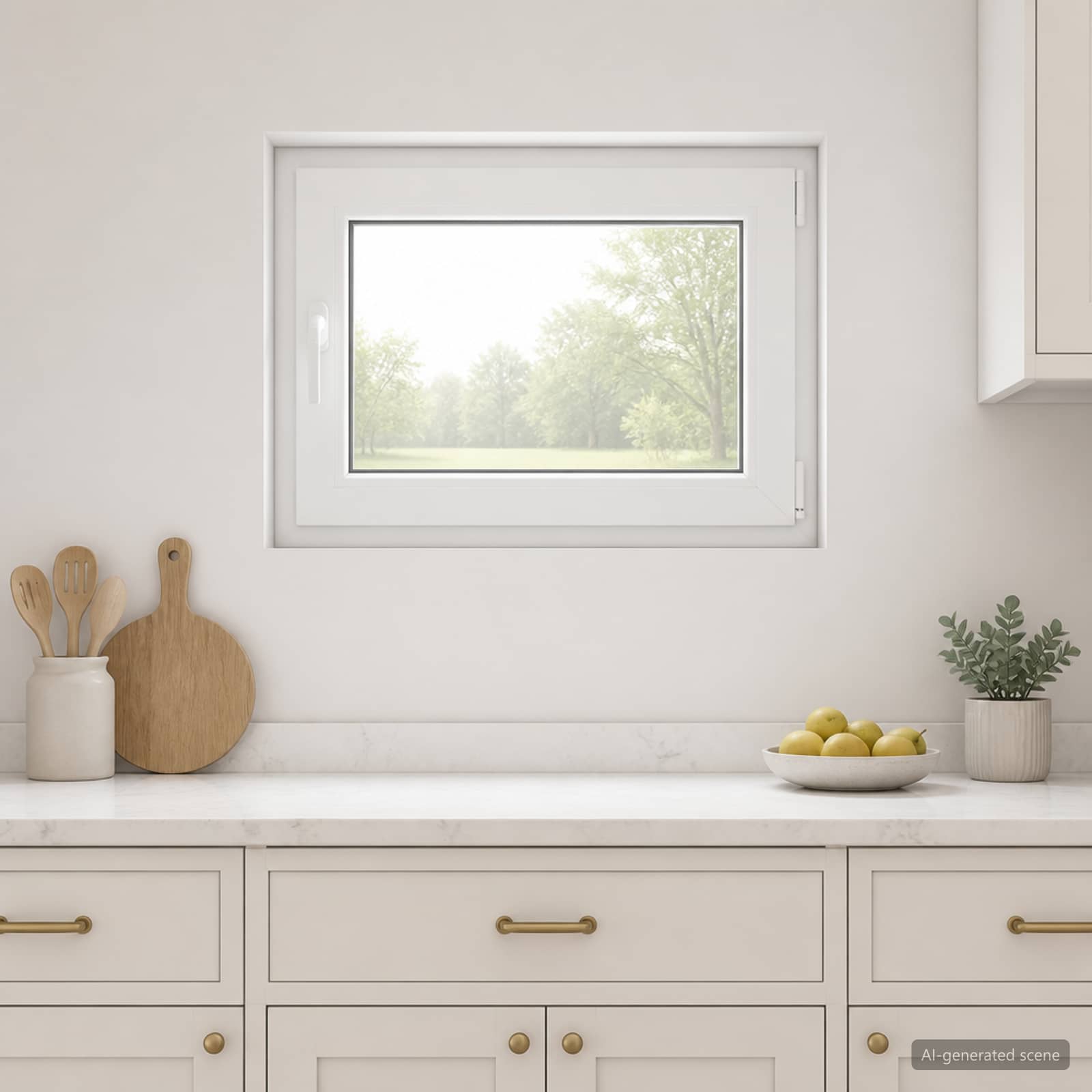 Požeminio lango RISOR 50 x 55 cm PVC ir stiklas