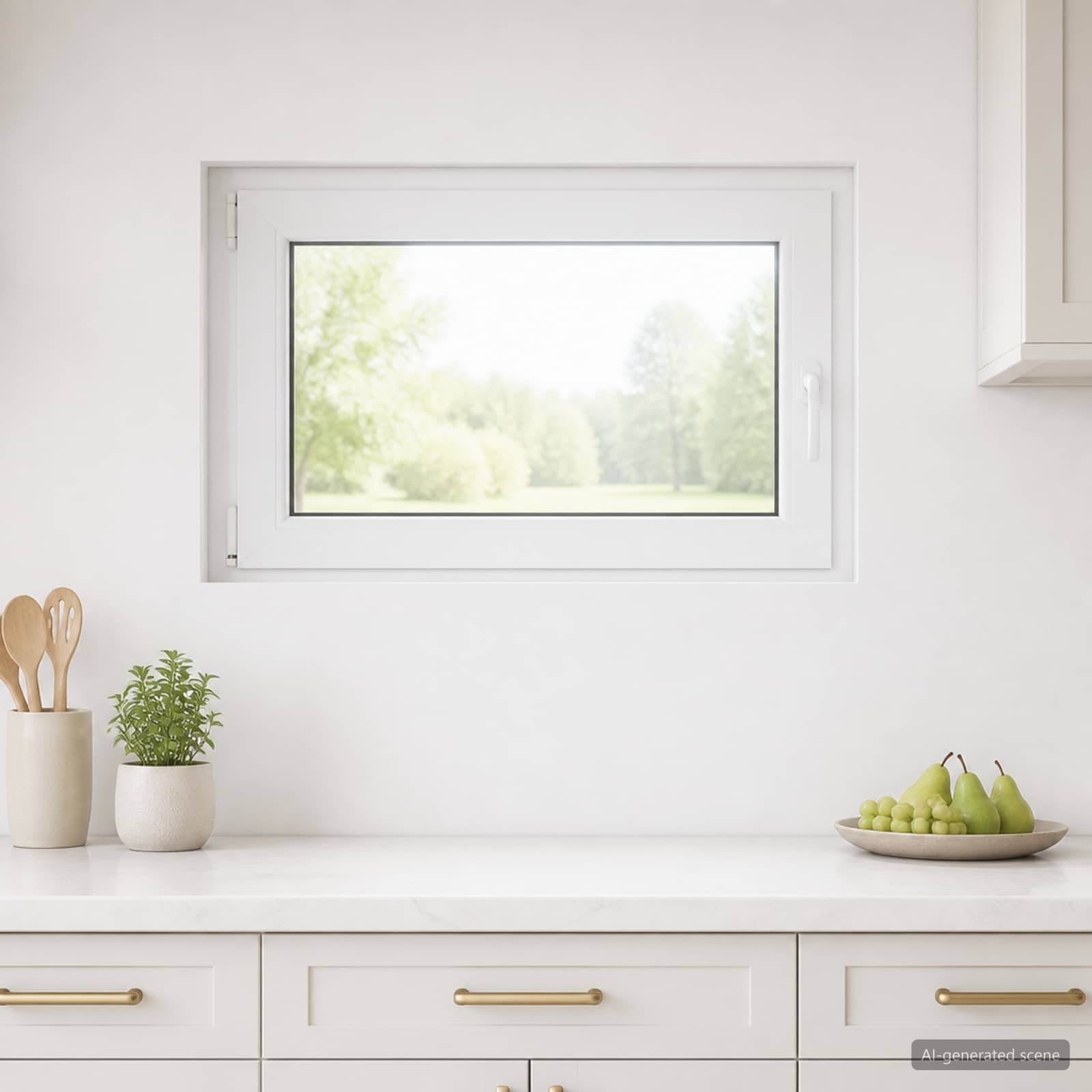 Požeminio lango RISOR 50 x 55 cm PVC ir stiklas