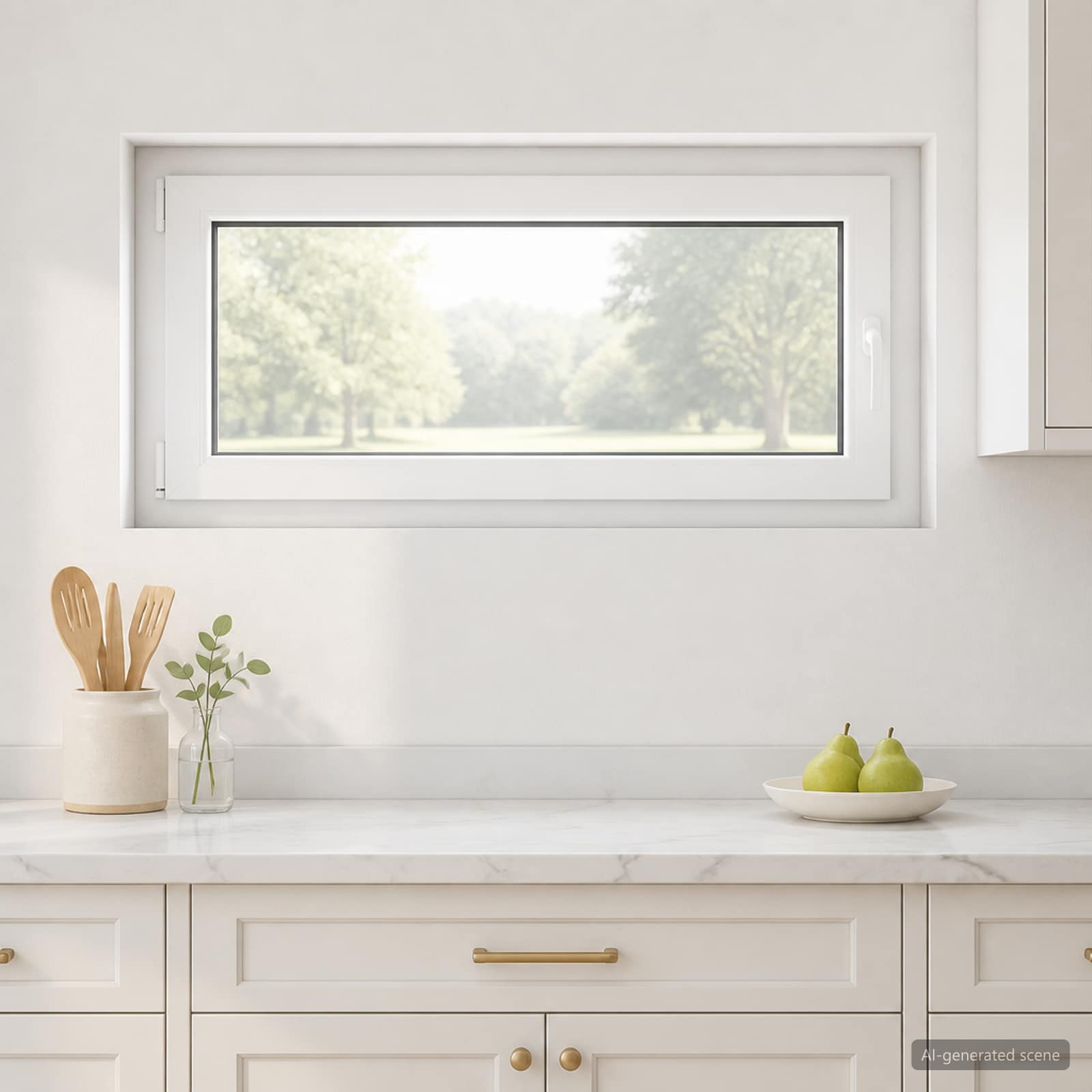 Požeminio lango RISOR 100 x 55 cm PVC ir stiklas