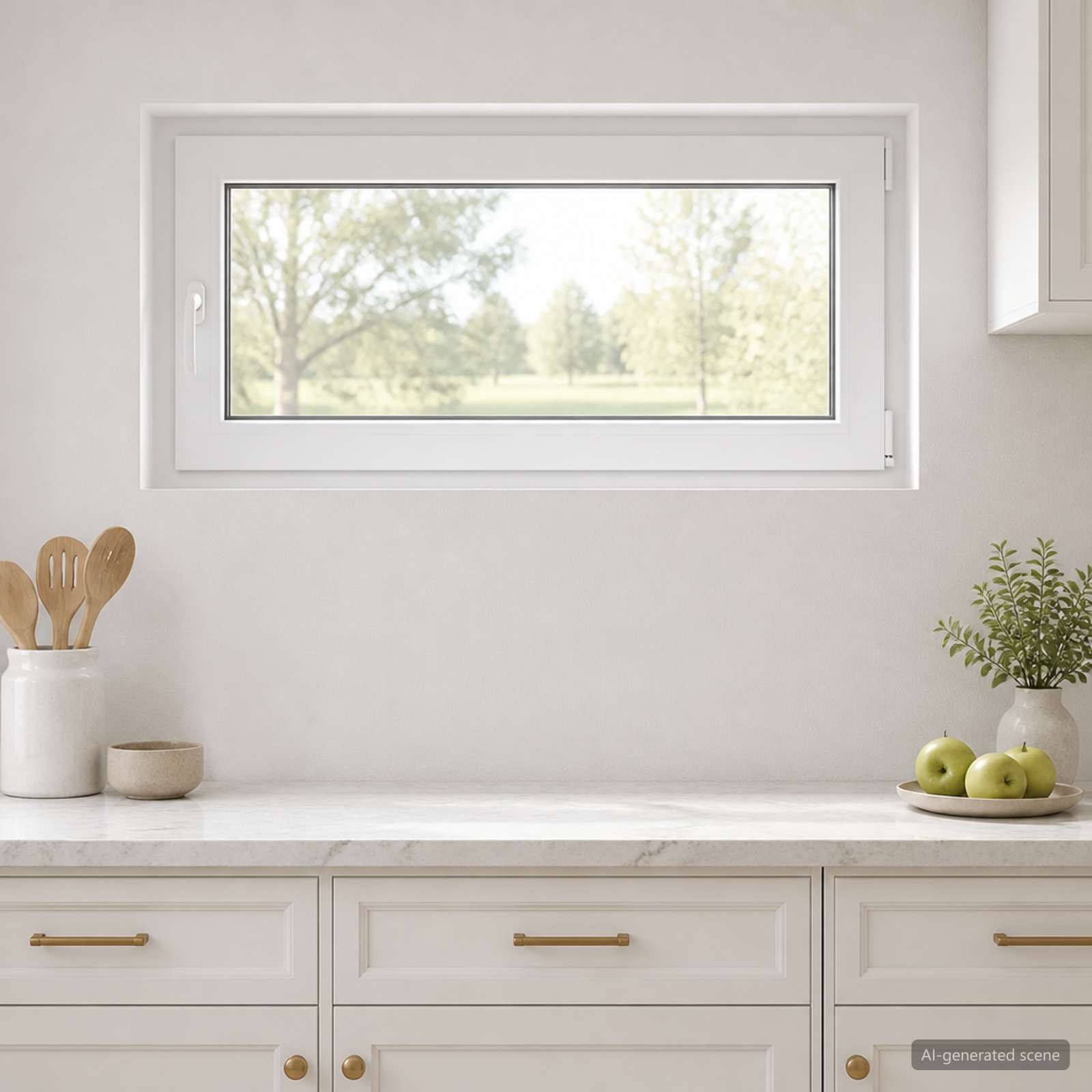 Požeminio lango RISOR 50 x 55 cm PVC ir stiklas