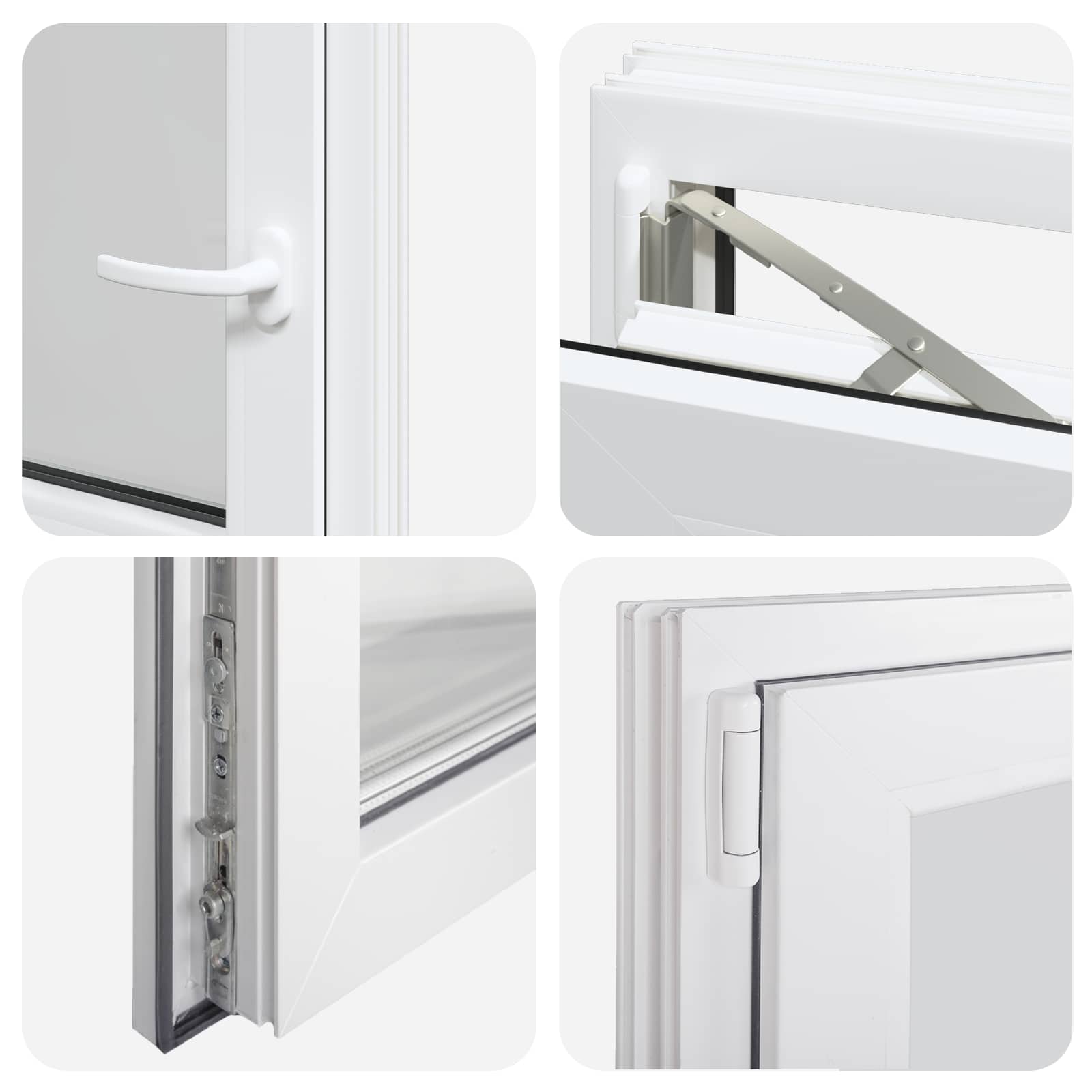 Požeminio lango RISOR 70 x 60 cm PVC ir stiklas