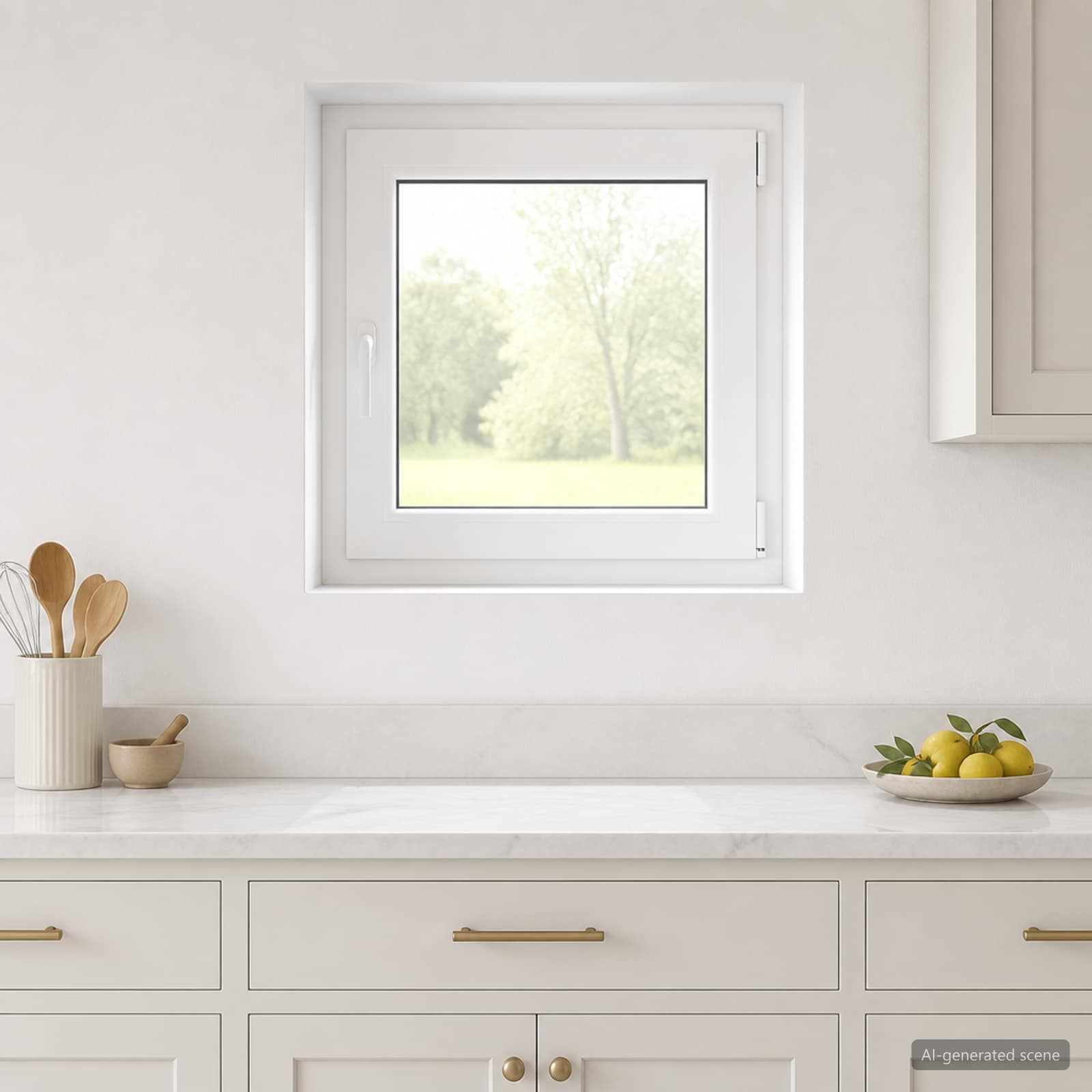 Požeminio lango RISOR 70 x 70 cm PVC ir stiklas