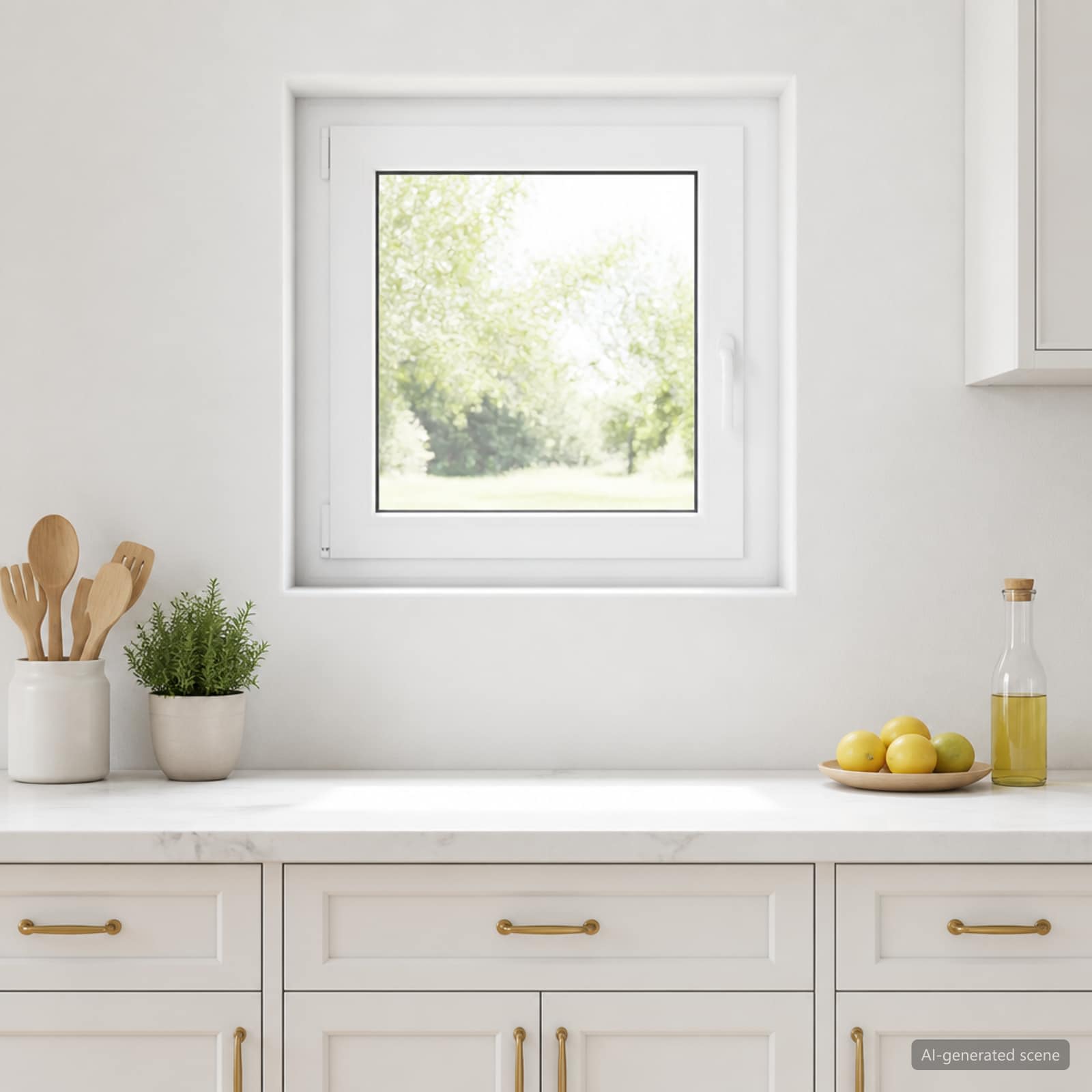 Požeminio lango RISOR 70 x 70 cm PVC ir stiklas