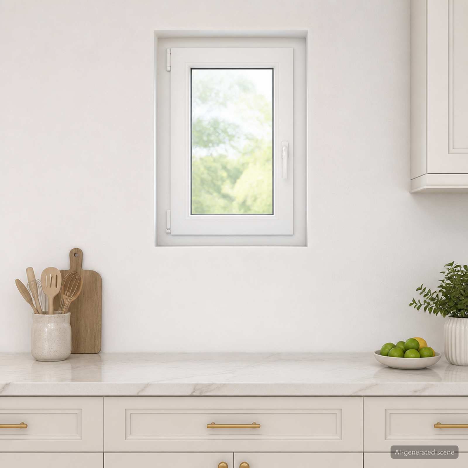 Požeminio lango RISOR 40 x 80 cm PVC ir stiklas