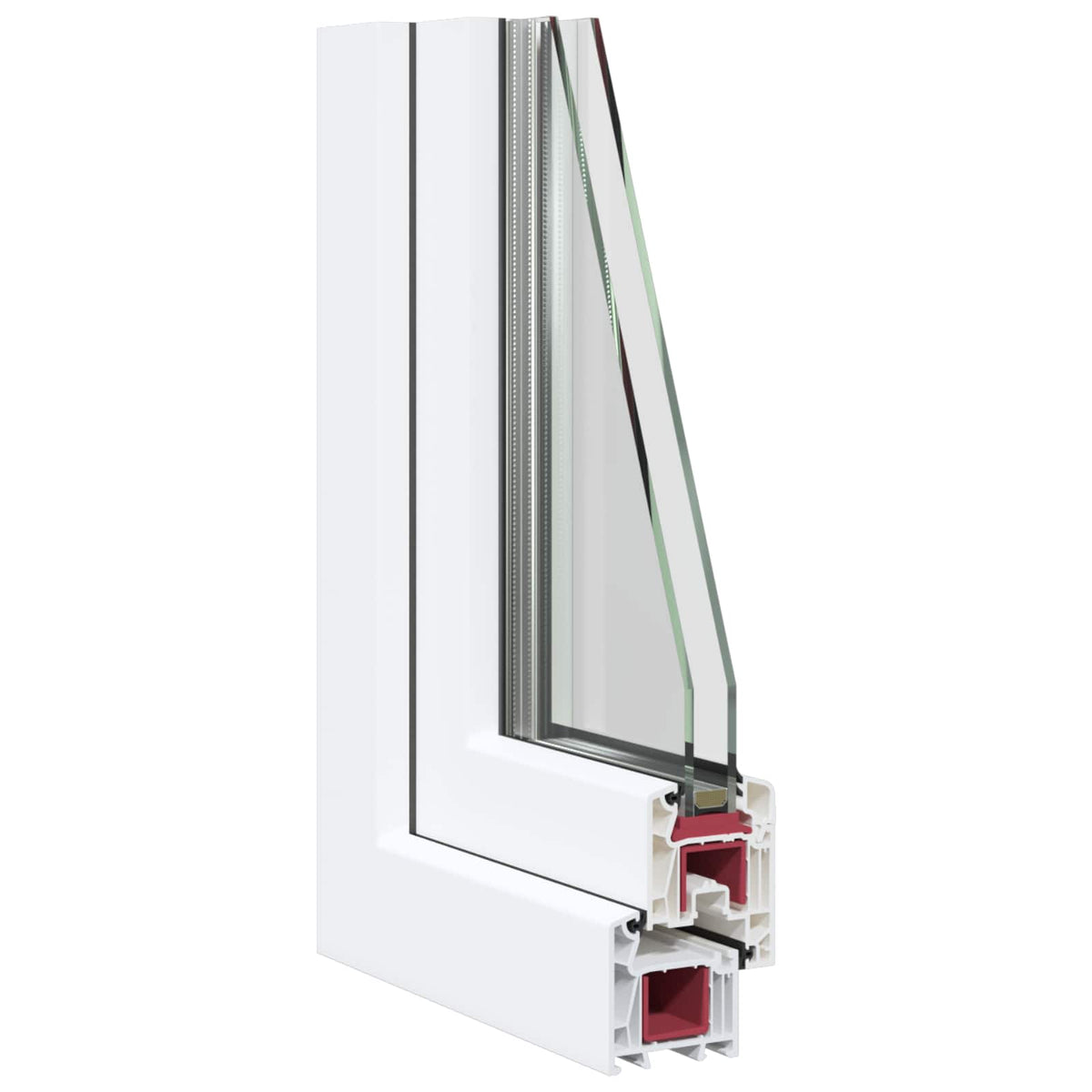 Požeminio lango RISOR 50 x 80 cm PVC ir stiklas