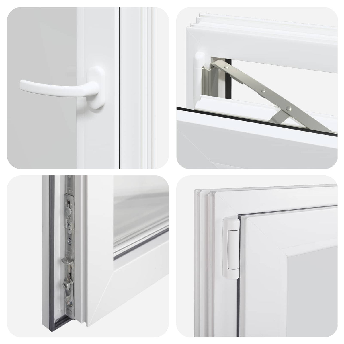 Požeminio lango RISOR 50 x 90 cm PVC ir stiklas
