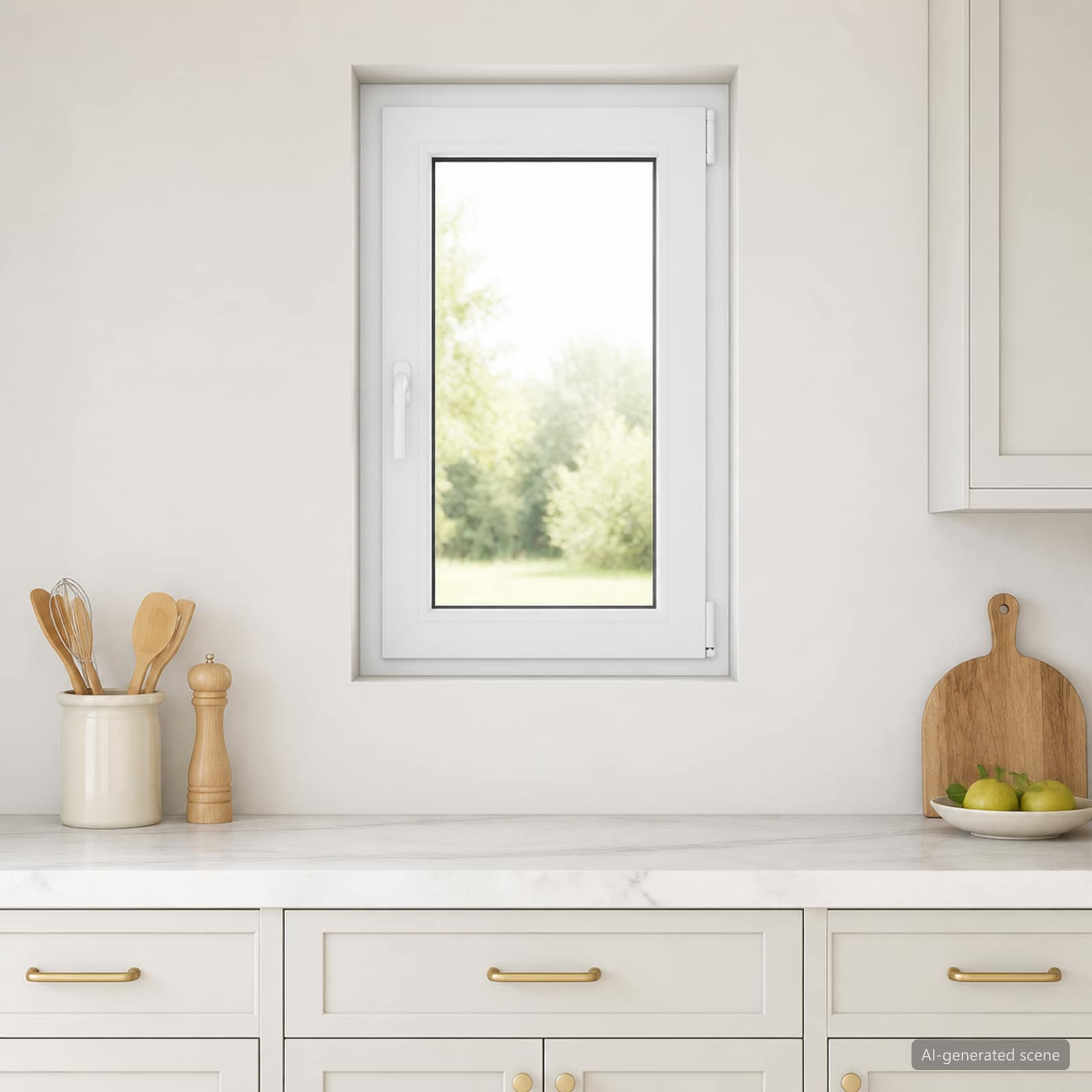 Požeminio lango RISOR 50 x 100 cm PVC ir stiklas