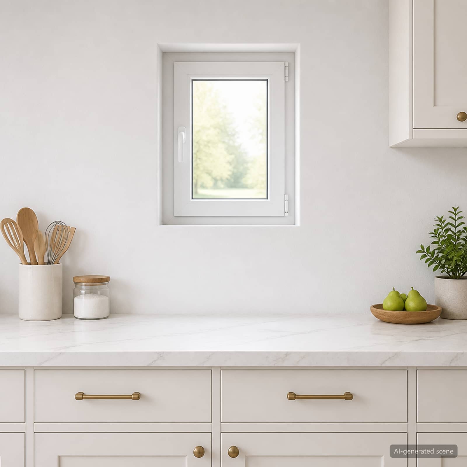 Požeminio lango RISOR 50 x 55 cm PVC ir stiklas