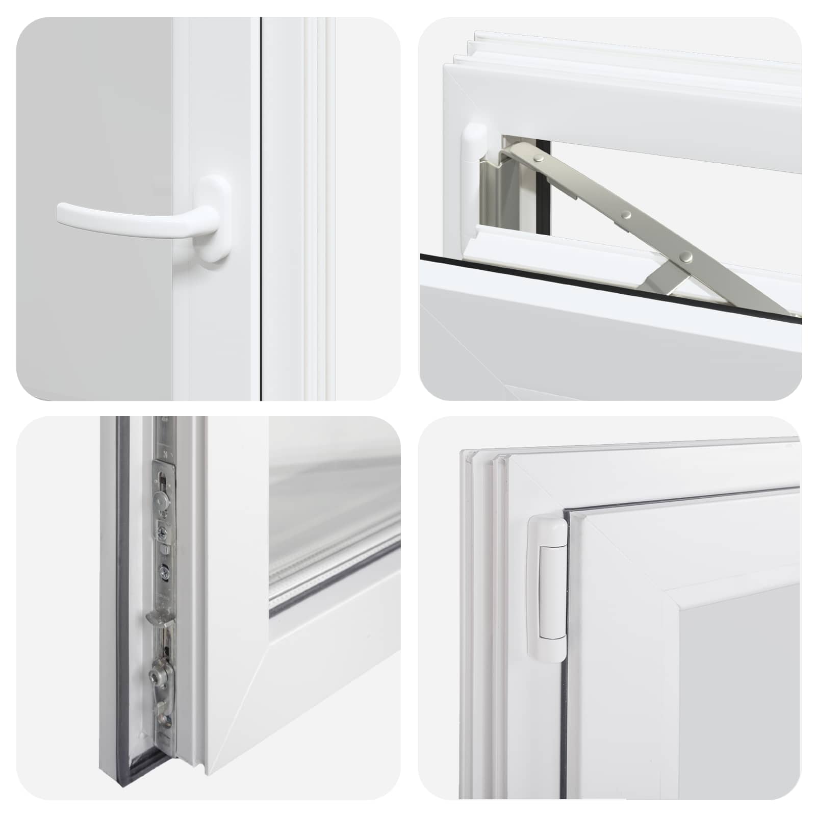 Požeminio lango RISOR 50 x 55 cm PVC ir stiklas