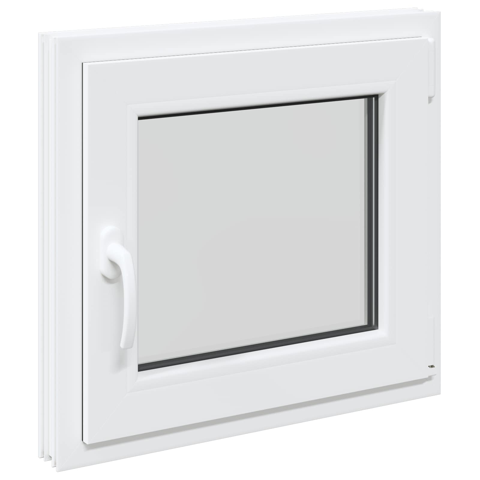 Požeminio lango RISOR 55 x 50 cm PVC ir stiklas