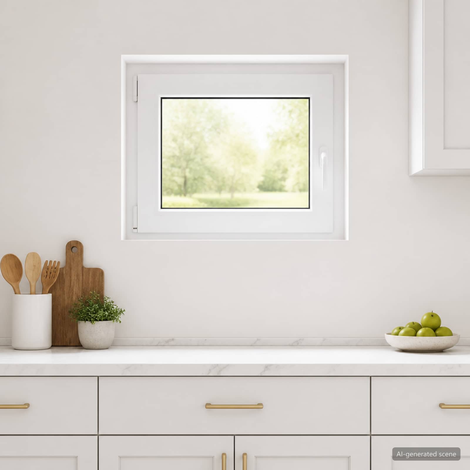 Požeminio lango RISOR 70 x 50 cm PVC ir stiklas
