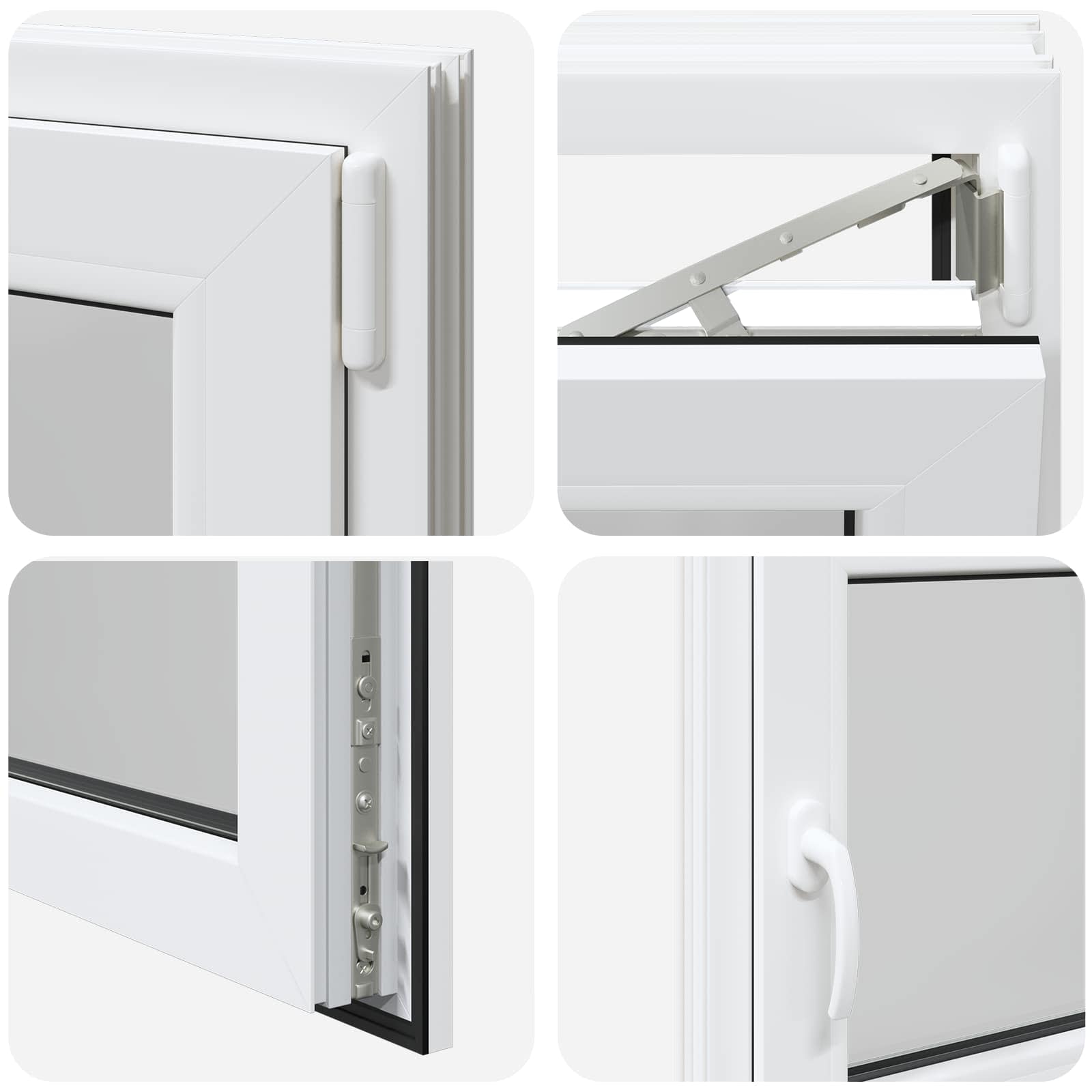Požeminio lango RISOR 50 x 55 cm PVC ir stiklas