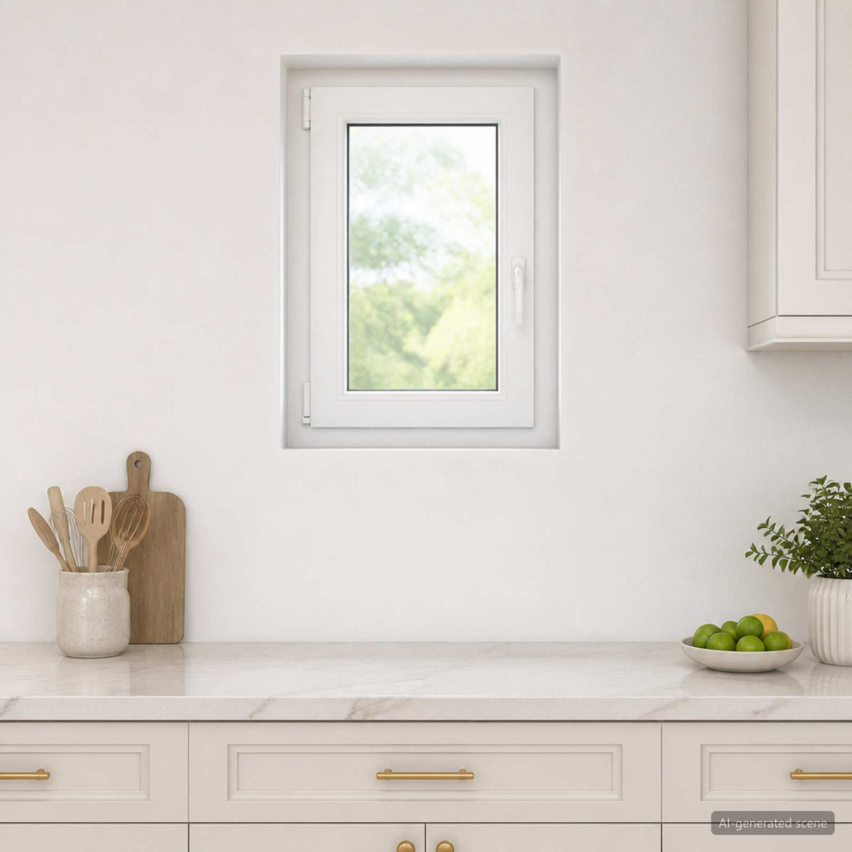 Bendras lango vidinis atspalvis baltas RISOR 60 x 70 cm