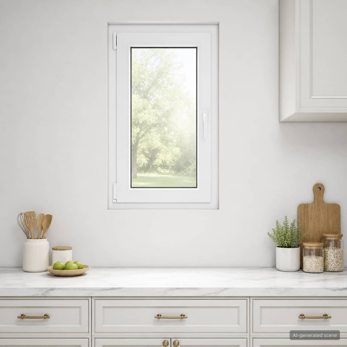 Požeminio lango RISOR 50 x 100 cm PVC ir stiklas