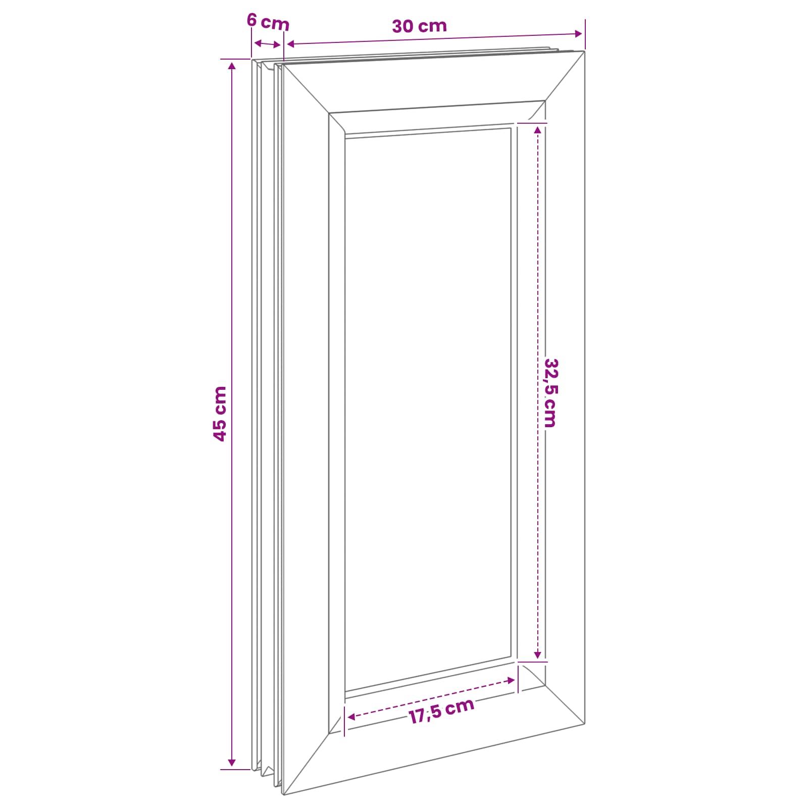 Rūsyje langas RISOR 30 x 45 cm PVC ir stiklas