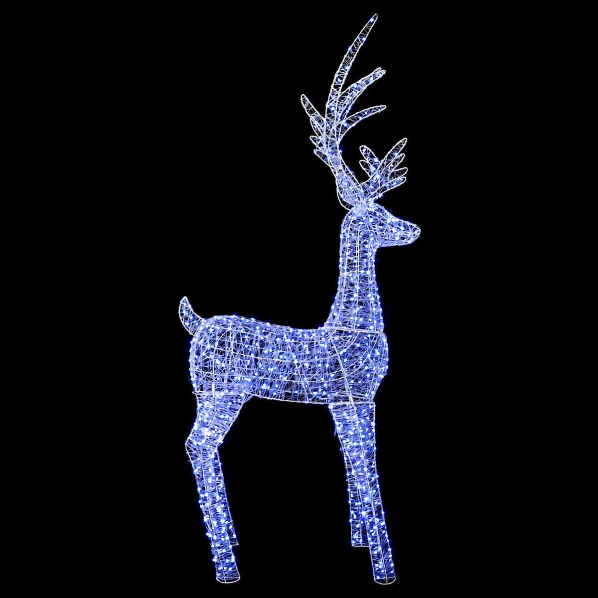 Kalėdinis LED elnio figūros apšvietimas 1000 LED Mėlyna