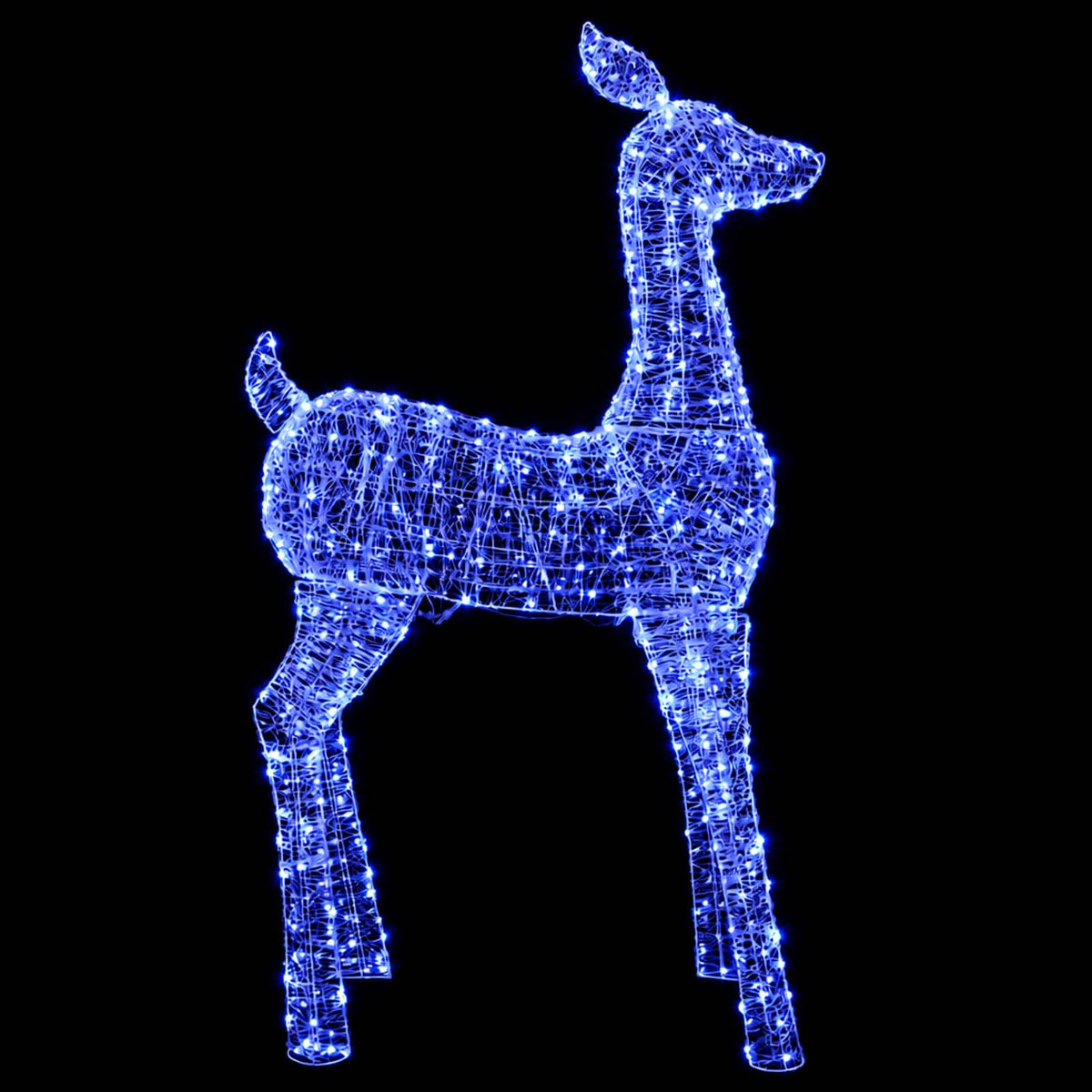 Kalėdinis LED elnio figūros apšvietimas LOVIISA 900 LED Mėlyna