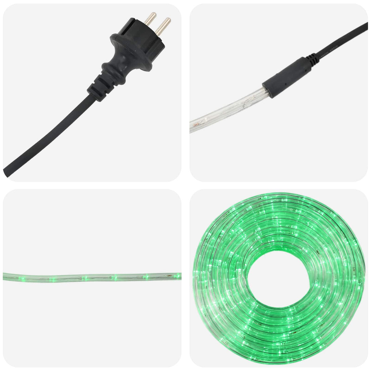 LED kalėdinė šviečianti žarna 120 LED Žalia ir 5 m