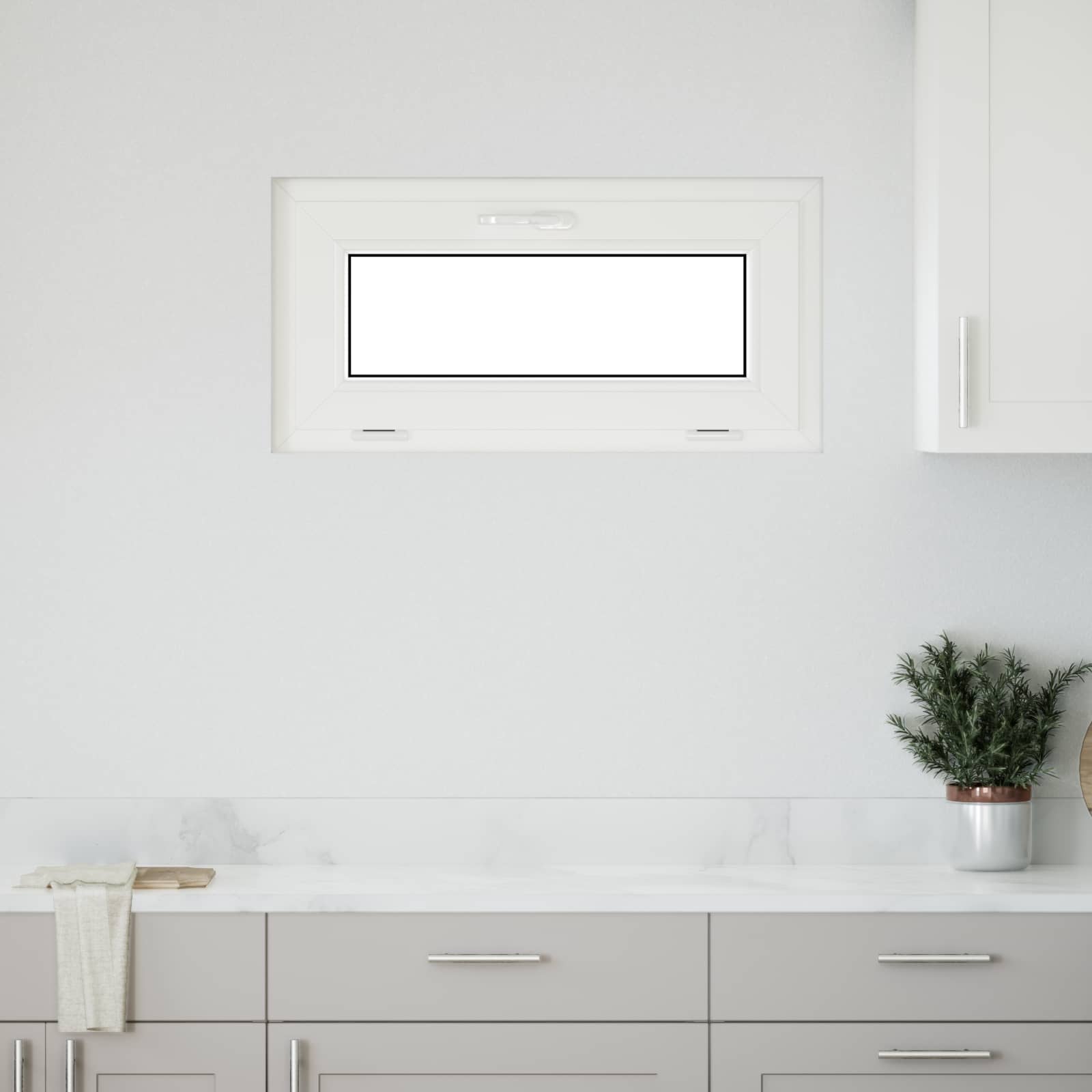 Požeminio lango RISOR 80 x 40 cm PVC ir stiklas