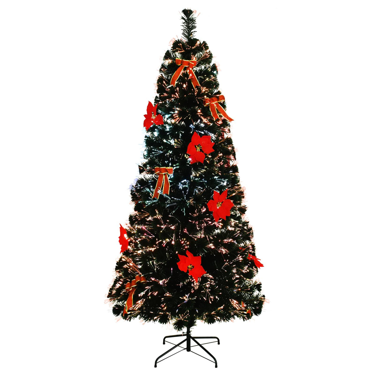 Šviesolaidinė Kalėdų eglutė 180 cm 24 LED Įvairių spalvų PVC