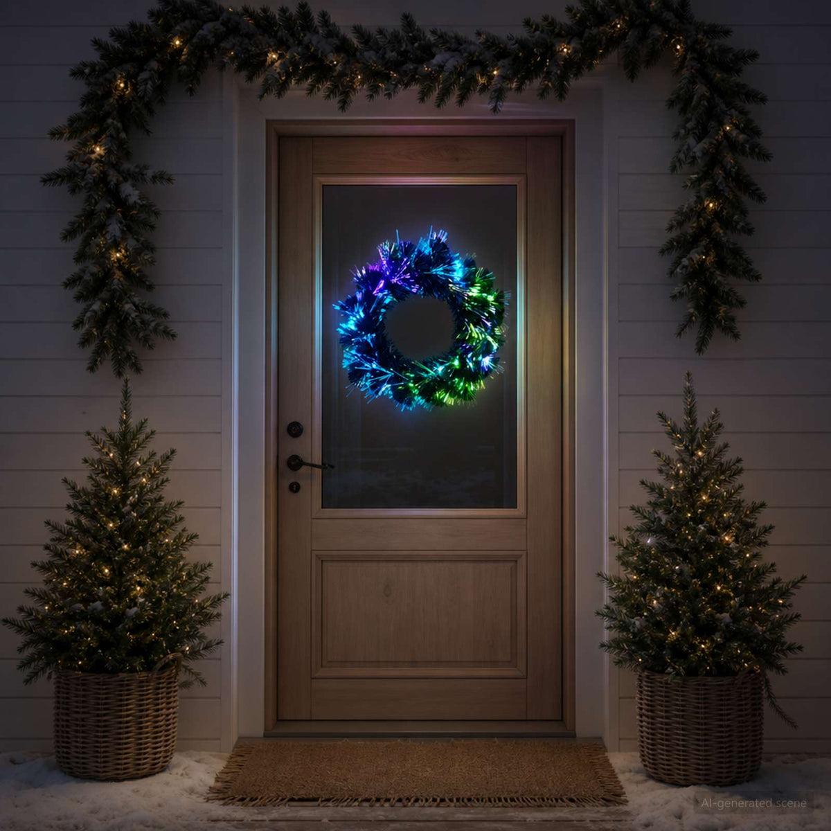 Kalėdinė girlanda 24 LED Įvairių spalvų PVC