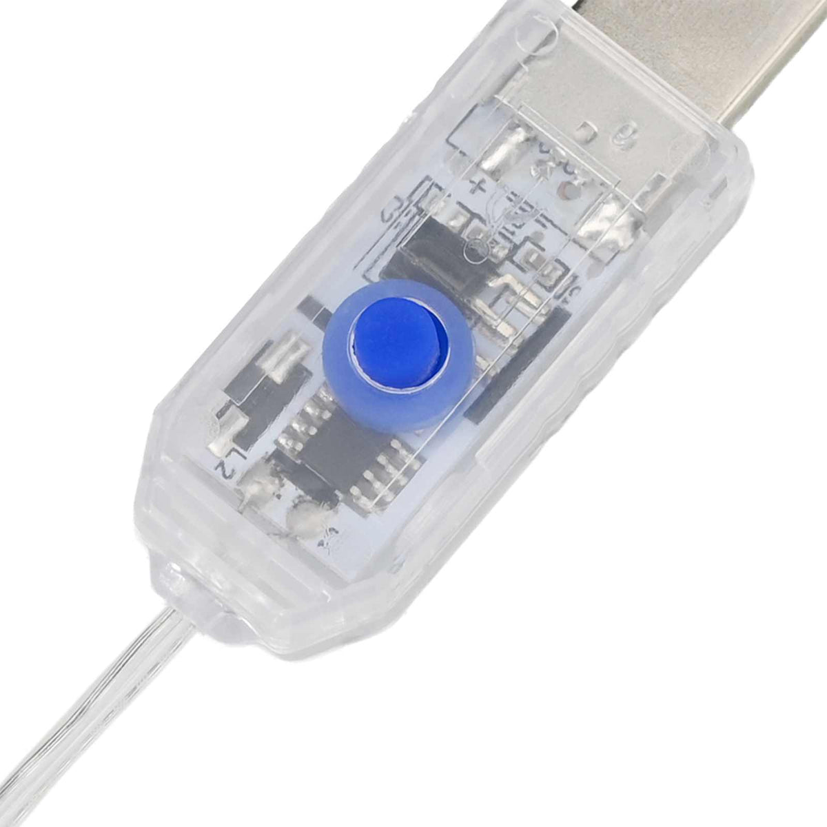 Kalėdinė girlanda 48 LED Šilta balta PVC