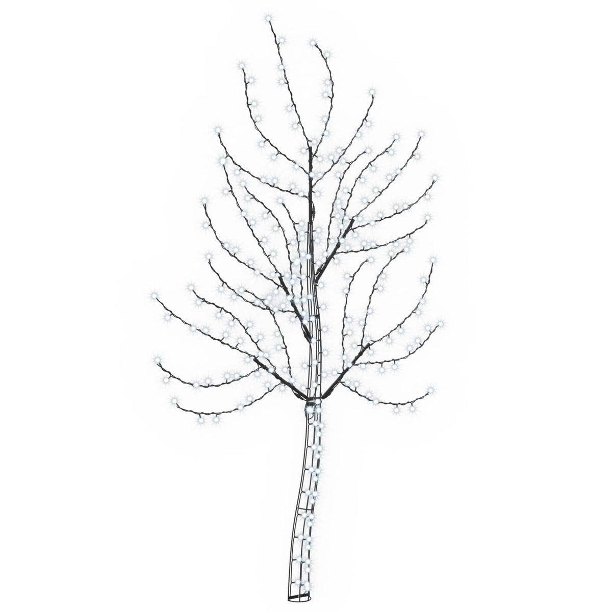 LED sieninė Kalėdų eglutė 150 cm 140 LED Šalta balta Plienas