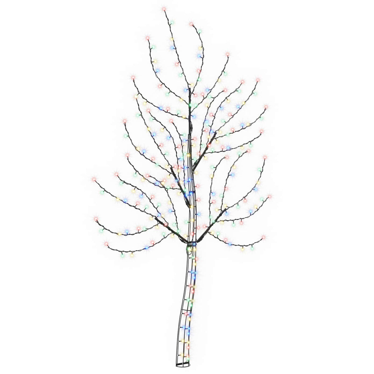 LED sieninė Kalėdų eglutė 150 cm 140 LED Įvairių spalvų Plienas