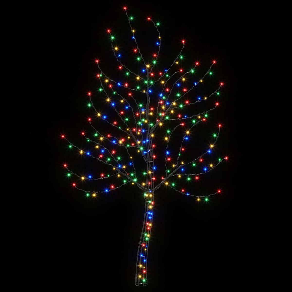 LED sieninė Kalėdų eglutė 150 cm 140 LED Įvairių spalvų Plienas