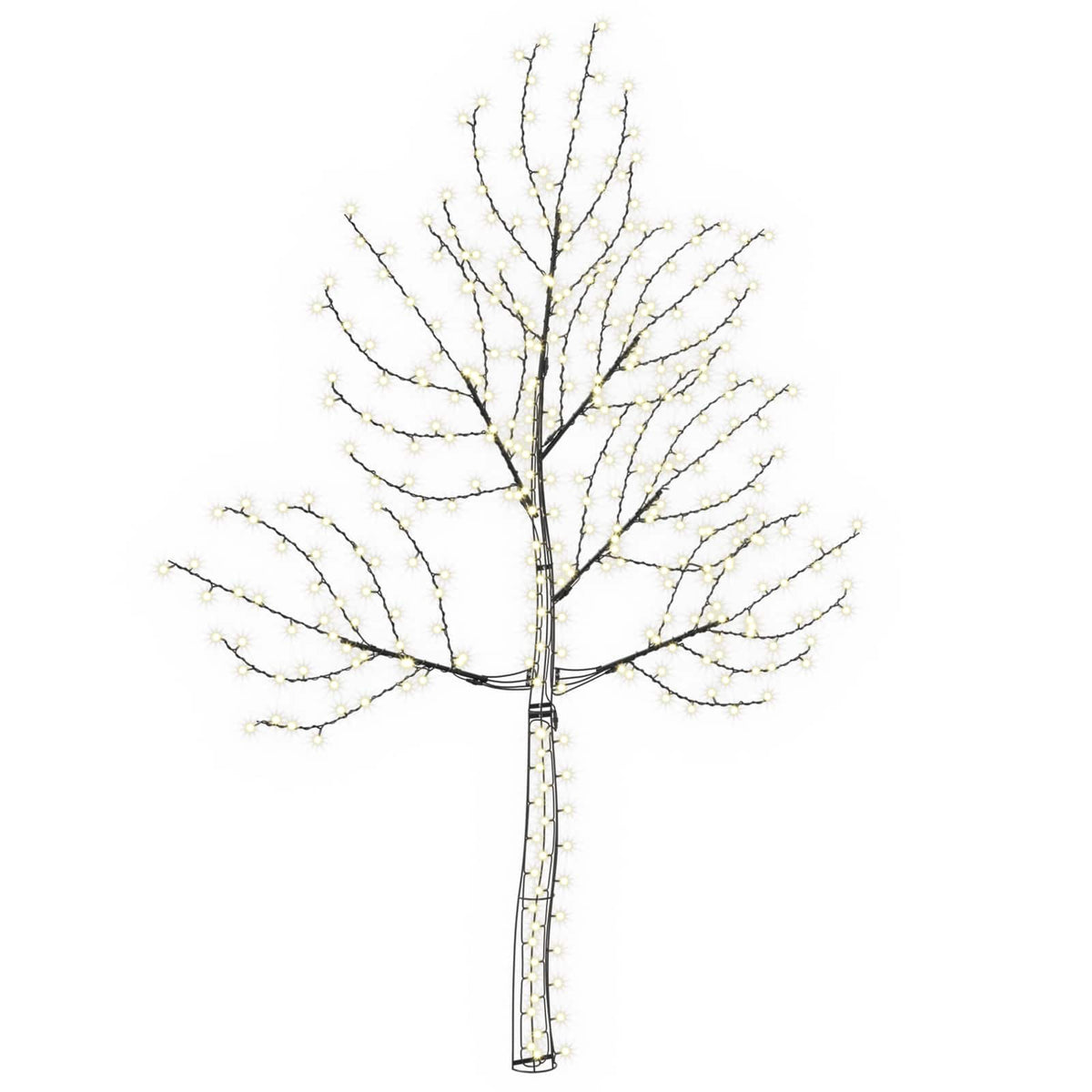 LED sieninė Kalėdų eglutė 210 cm 312 LED Šilta balta Plienas