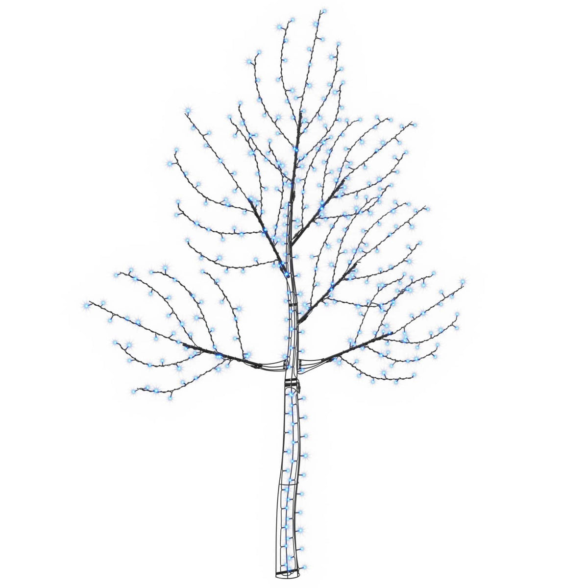 LED sieninė Kalėdų eglutė 210 cm 312 LED Mėlyna Plienas Juoda