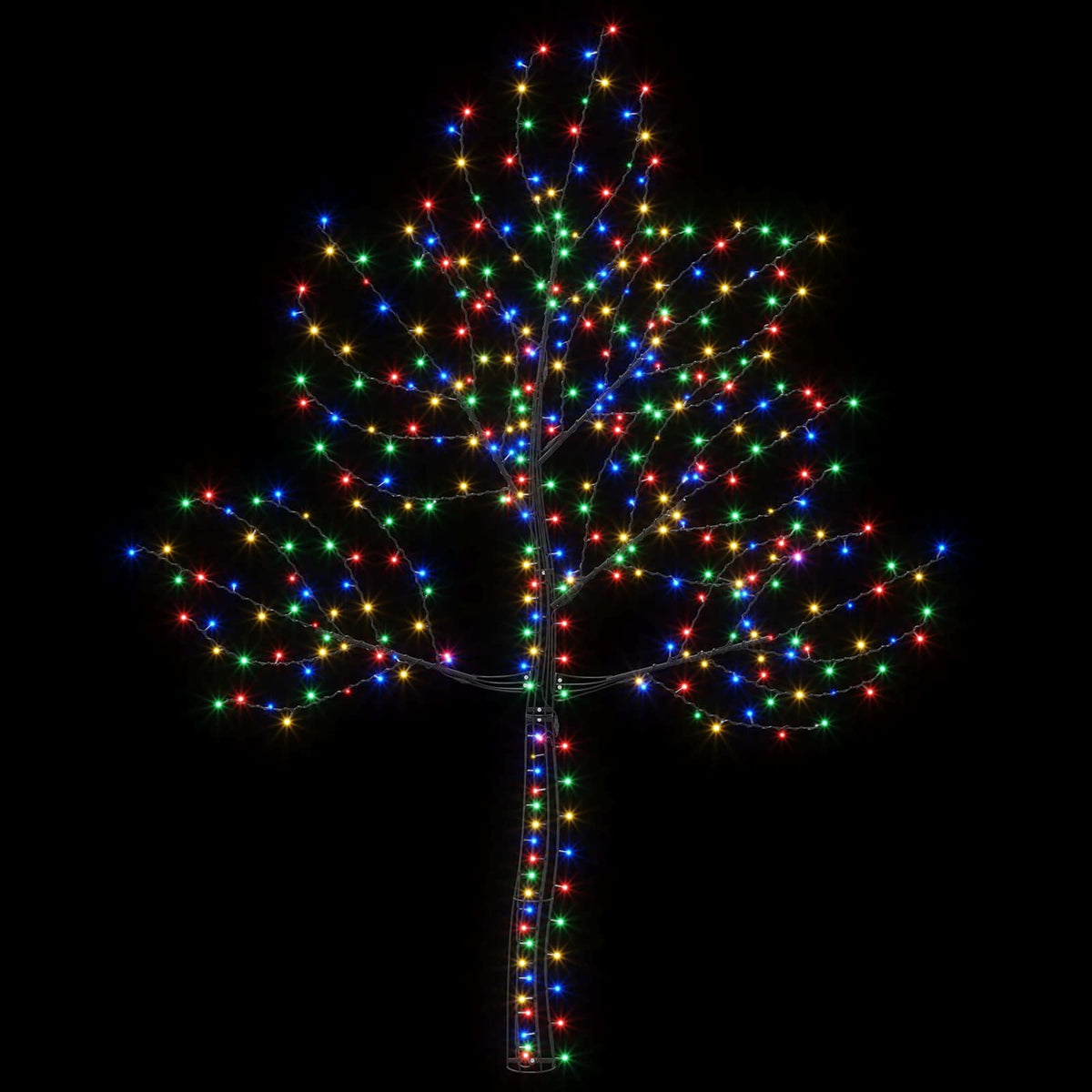 LED sieninė Kalėdų eglutė 210 cm 312 LED Įvairių spalvų Plienas
