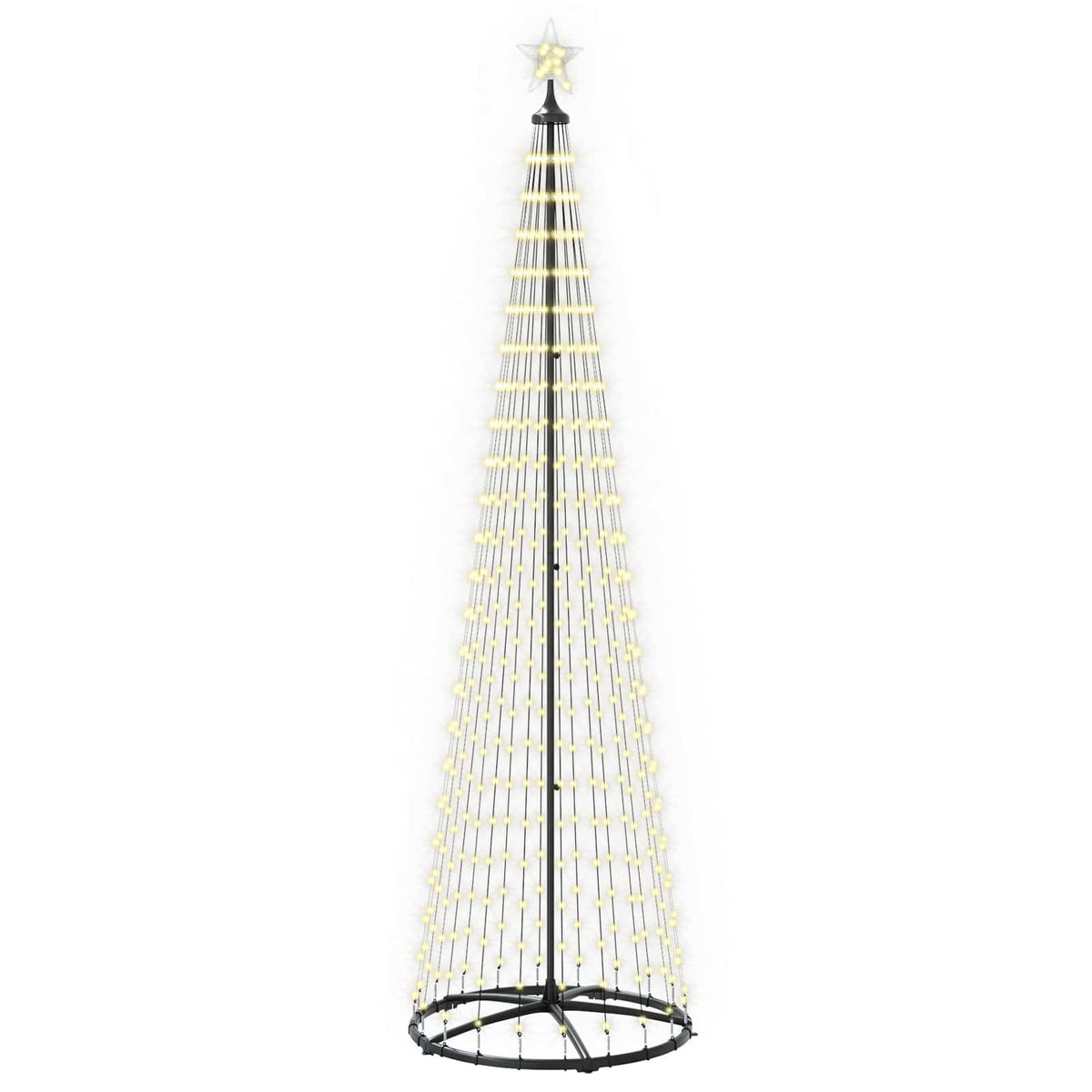 LED kūginė kalėdinė eglutė 250 cm 470 LED Šilta balta Plienas
