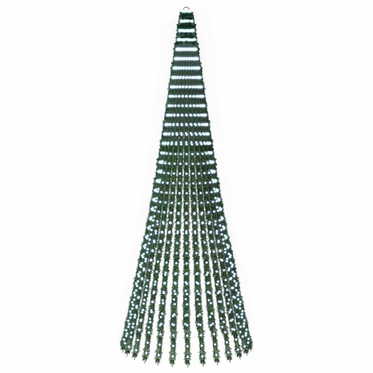 LED Kalėdų medis 370 cm 1008 LED Šalta balta Plienas Žalia
