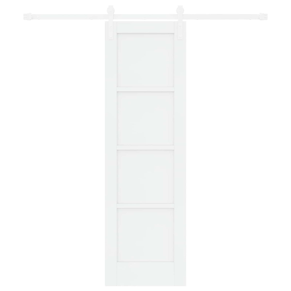 Slankios durys 61 x 198,5 cm Apdirbta mediena Balta