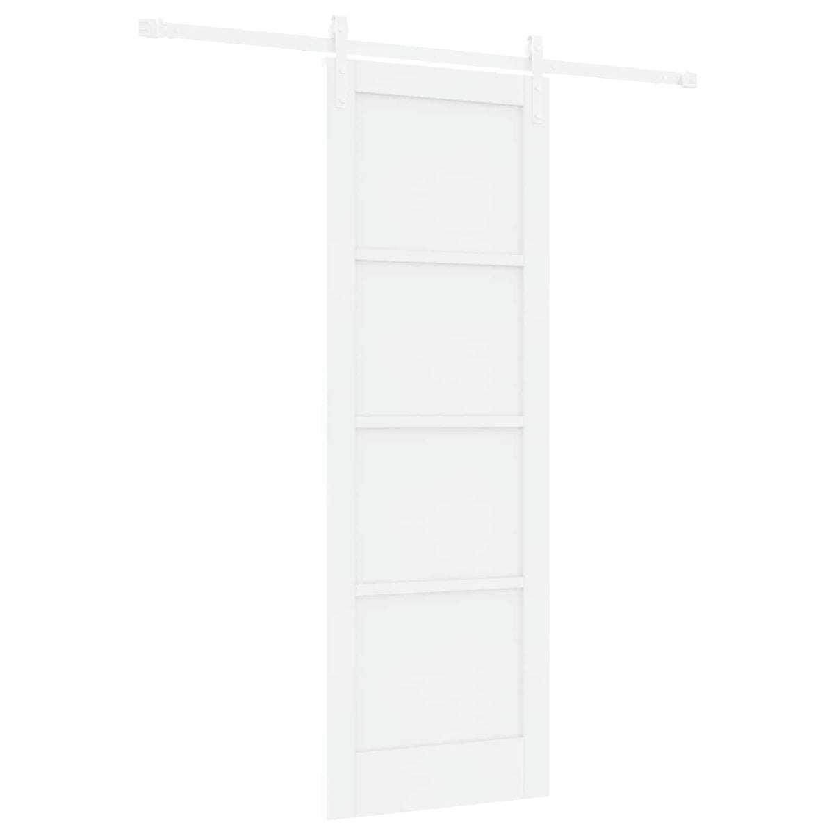 Slankios durys 73,5 x 211 cm Apdirbta mediena Balta