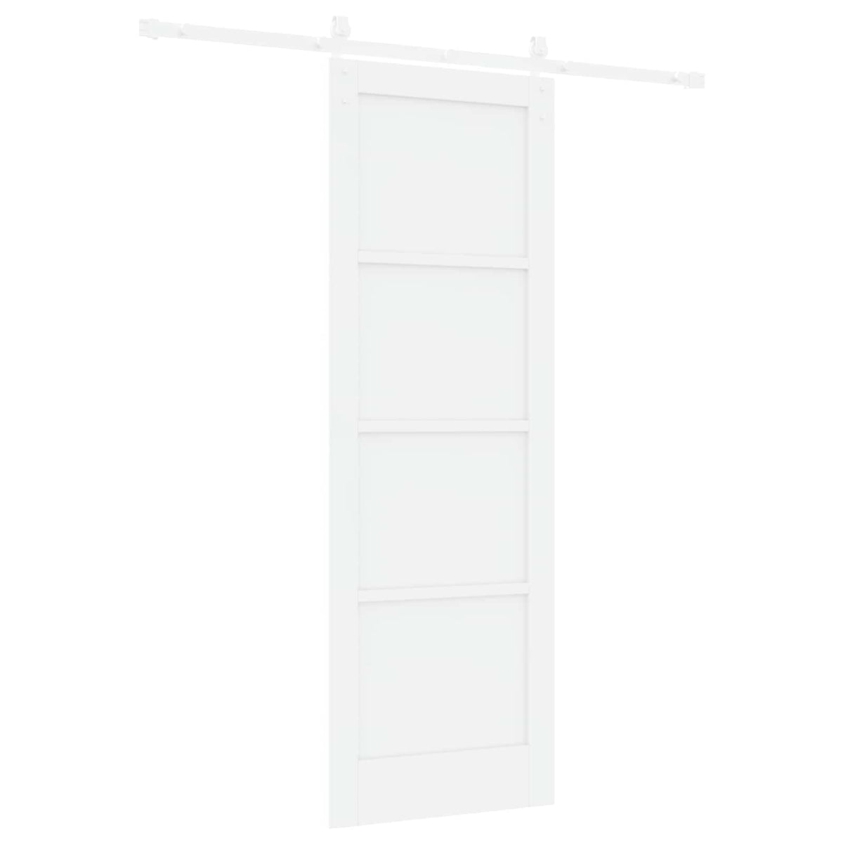 Slankios durys 73,5 x 211 cm Apdirbta mediena Balta