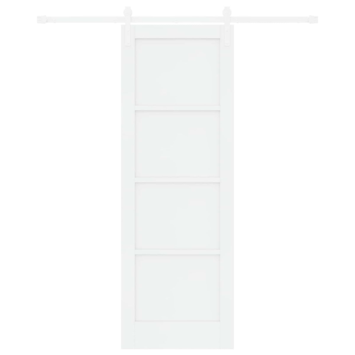 Slankios durys 73,5 x 211 cm Apdirbta mediena Balta