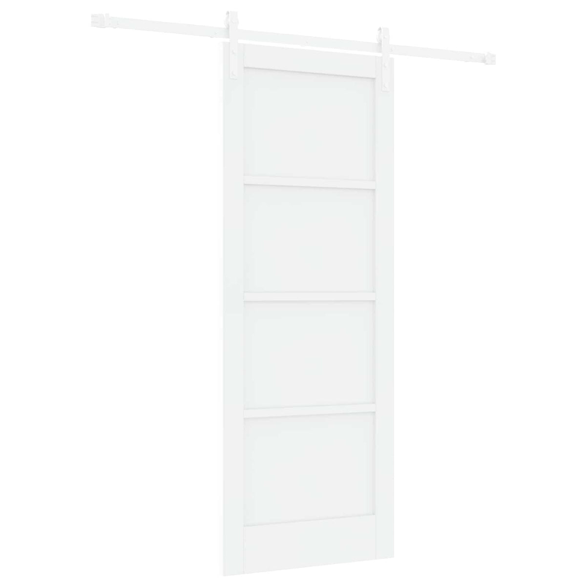 Slankios durys 78 x 202 cm Apdirbta mediena Balta