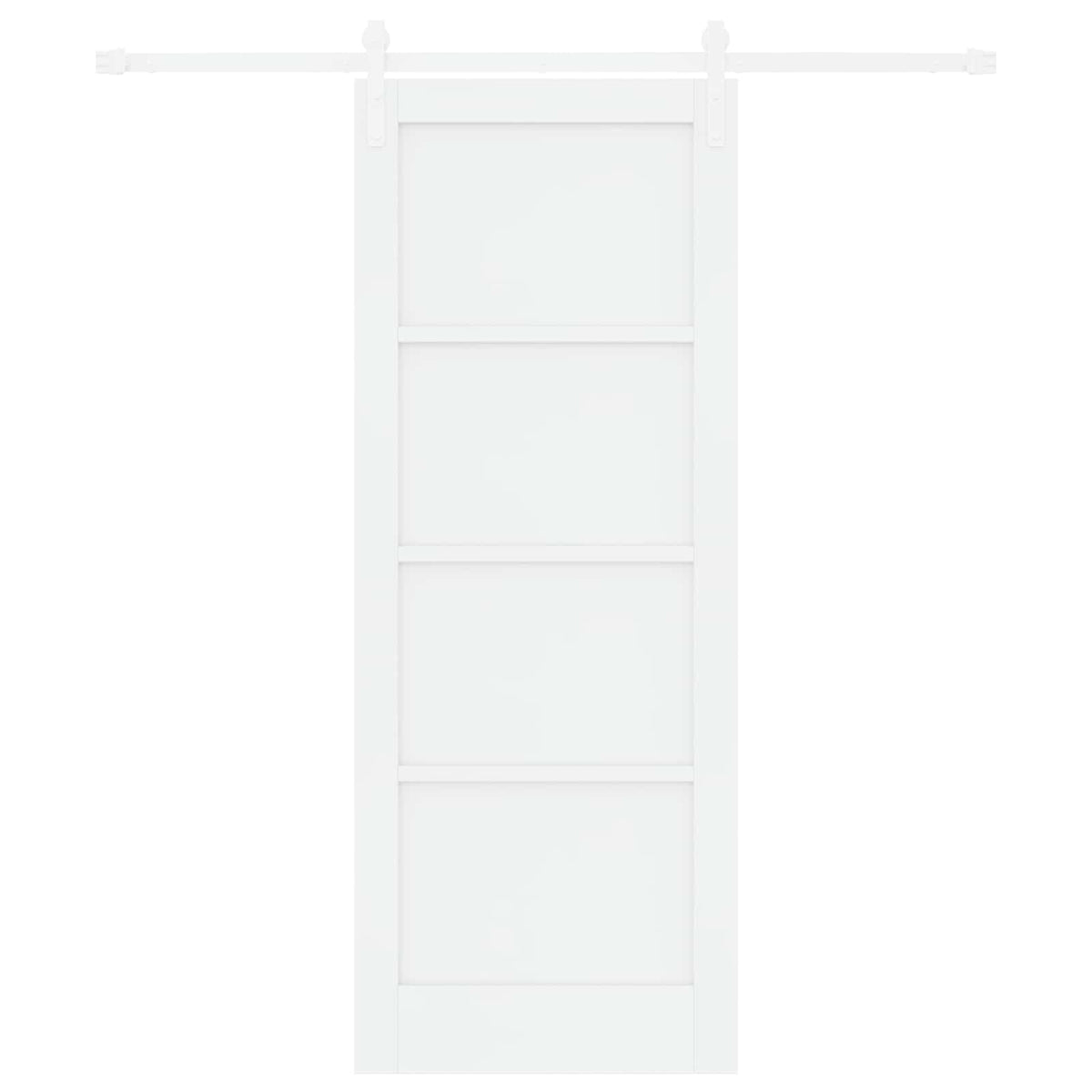 Slankios durys 78 x 202 cm Apdirbta mediena Balta