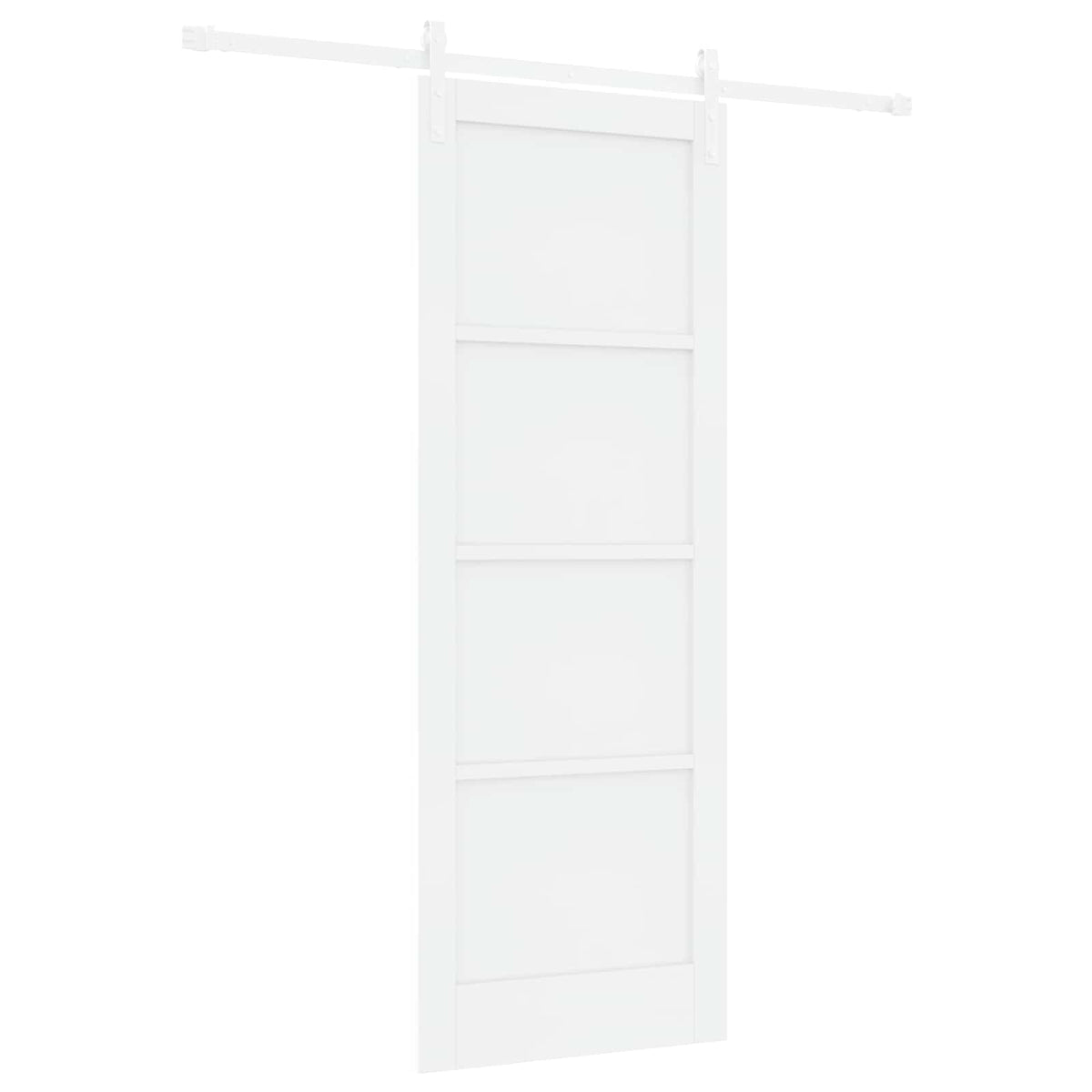 Slankios durys 78 x 211 cm Apdirbta mediena Balta